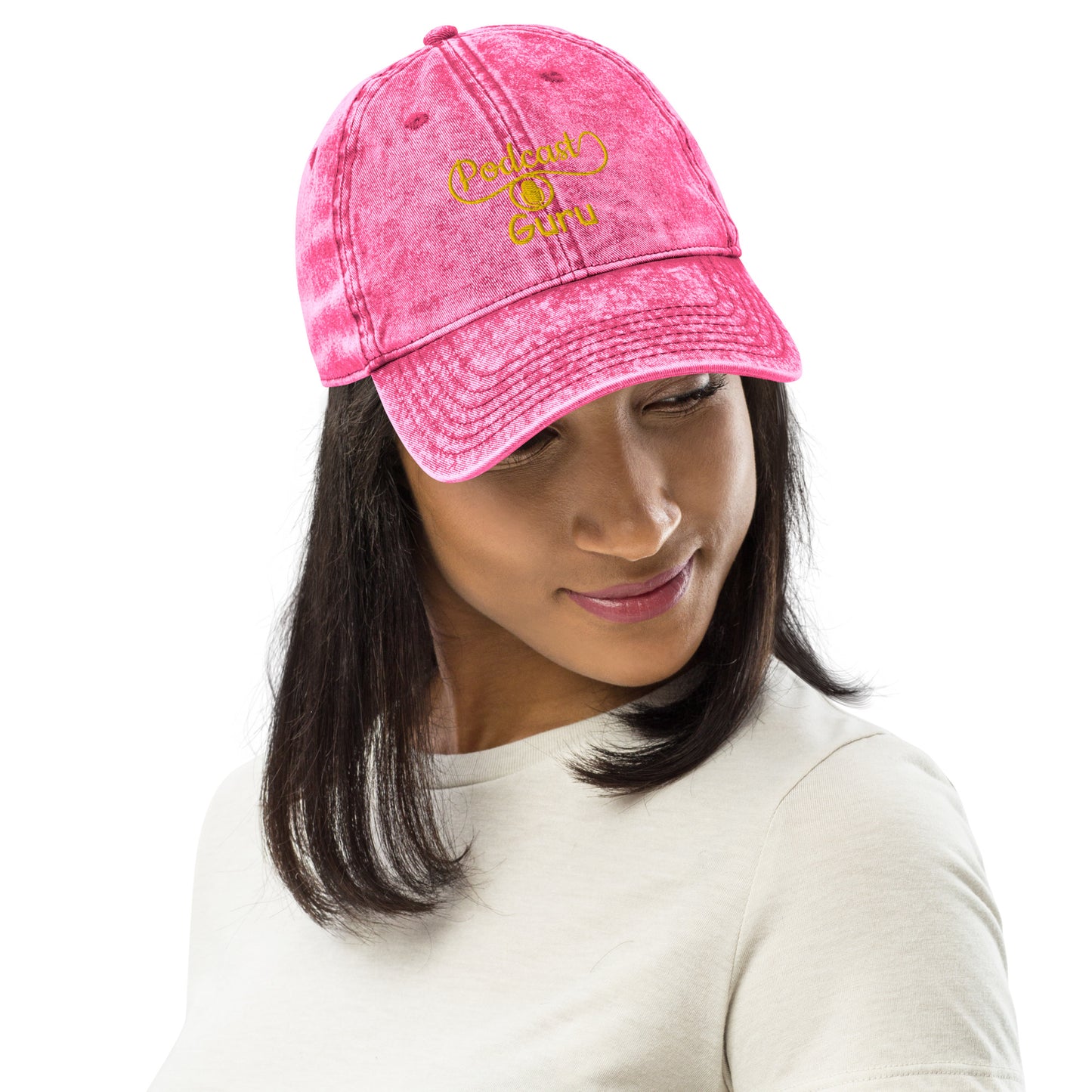 SOTVO Booth Wear: Podcast Guru: LUCKY Classic Vintage Cotton Twill Cap
