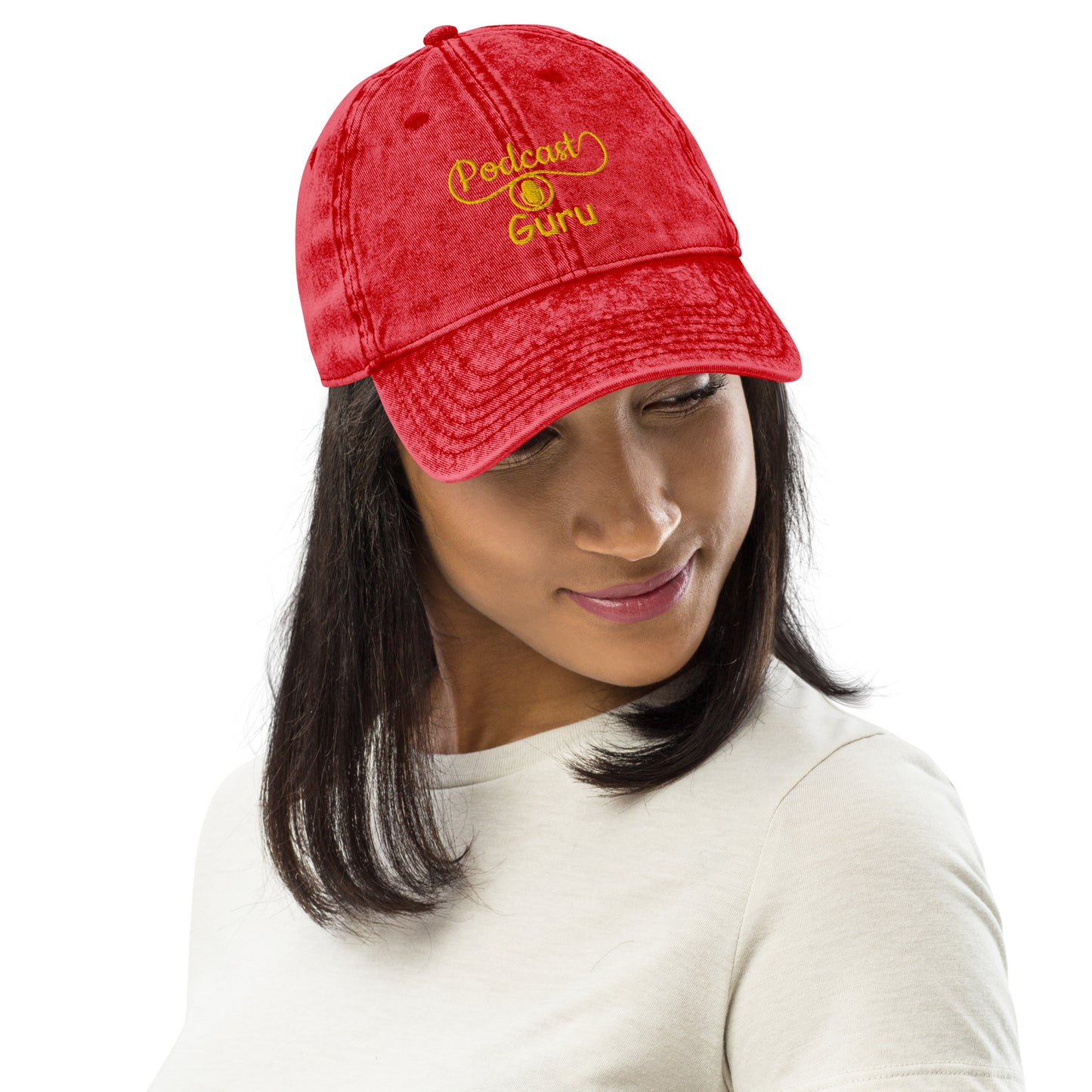 SOTVO Booth Wear: Podcast Guru: LUCKY Classic Vintage Cotton Twill Cap