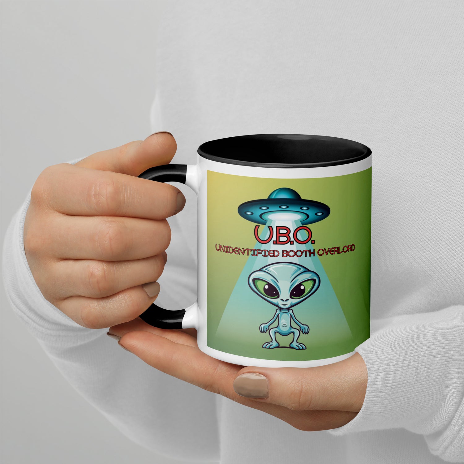 U.B.O. Unidentified Booth Overlord Mug with Color Inside