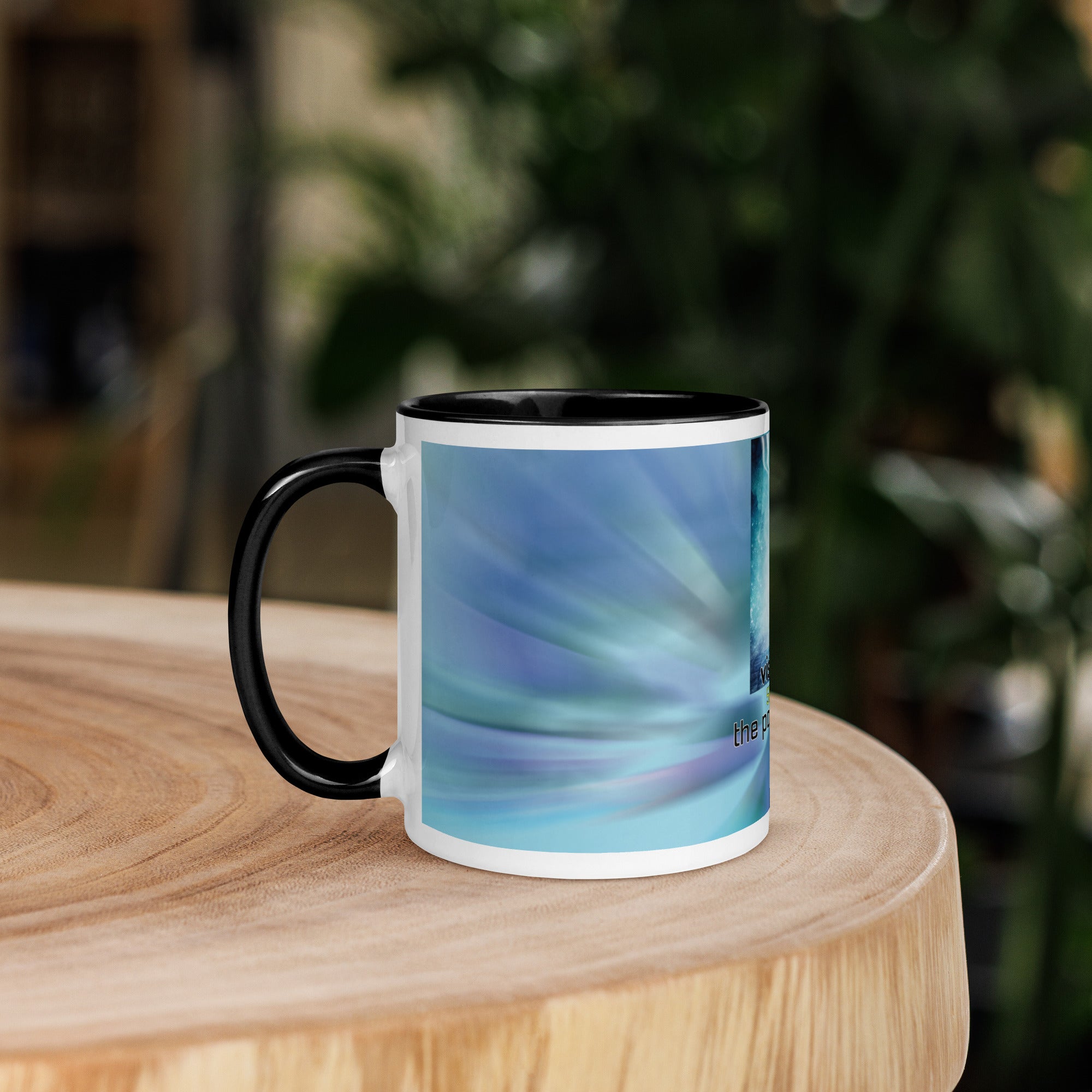 5th Throat &quot;Voice&quot; Chakra Classic Ceramic Mug with Color Inside