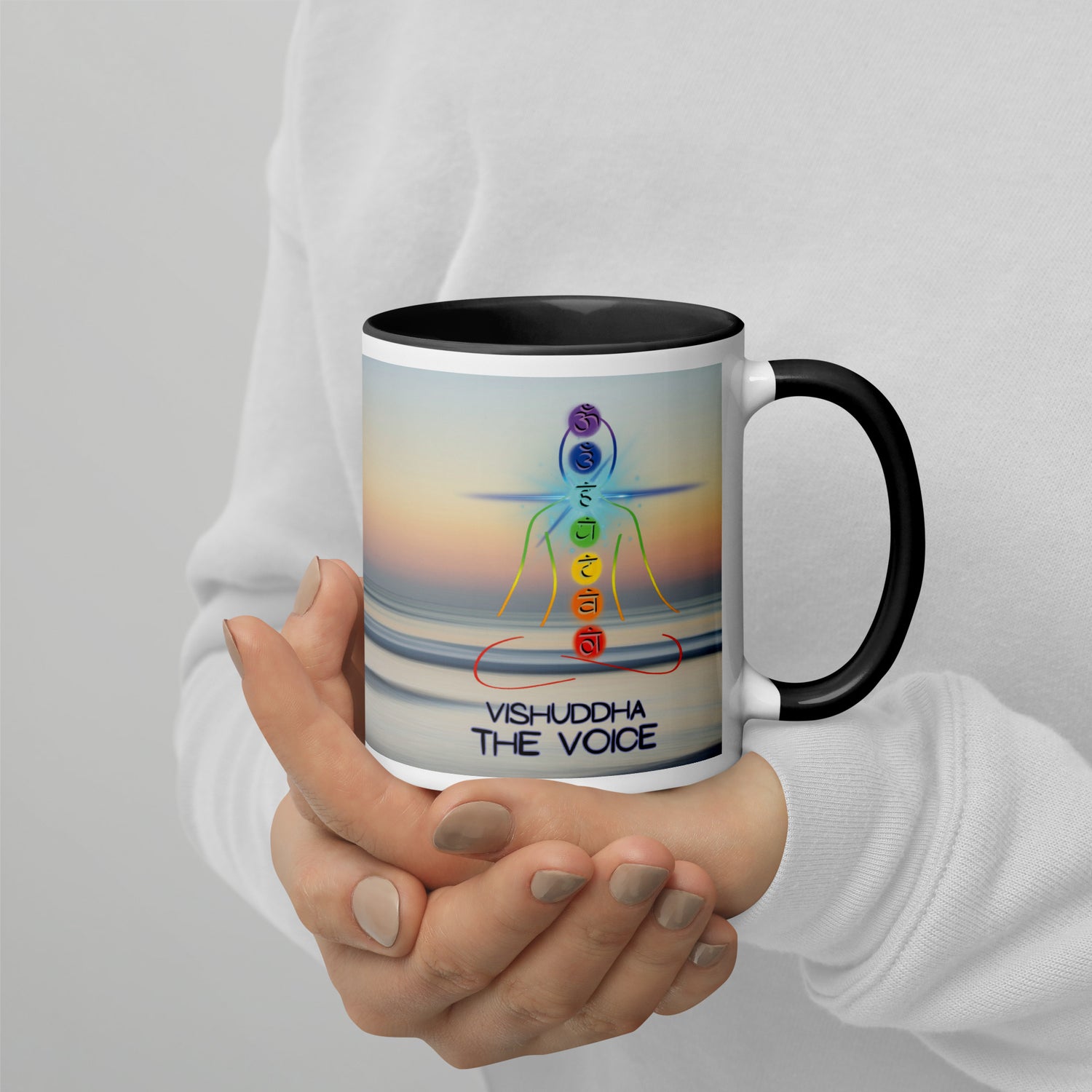 Chakra Classic Ceramic Mug with Color Inside