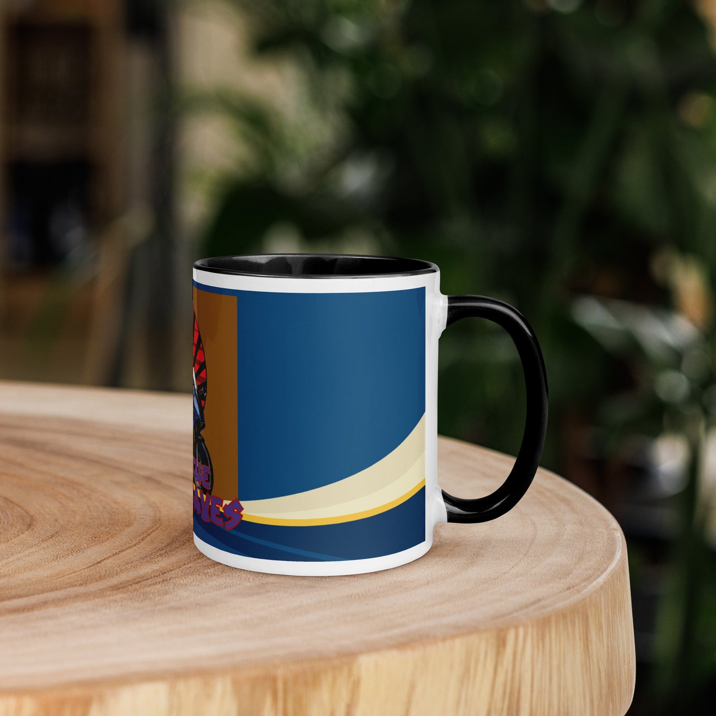Ridin' The Soundwaves Classic Ceramic Mug with Color Inside