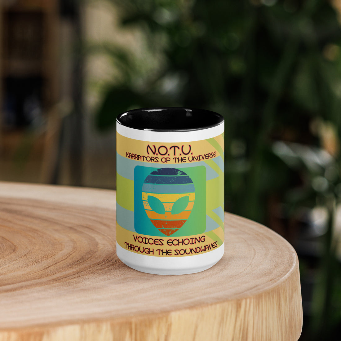 N.O.T.U. Narrators of the Universe Mug with Color Inside