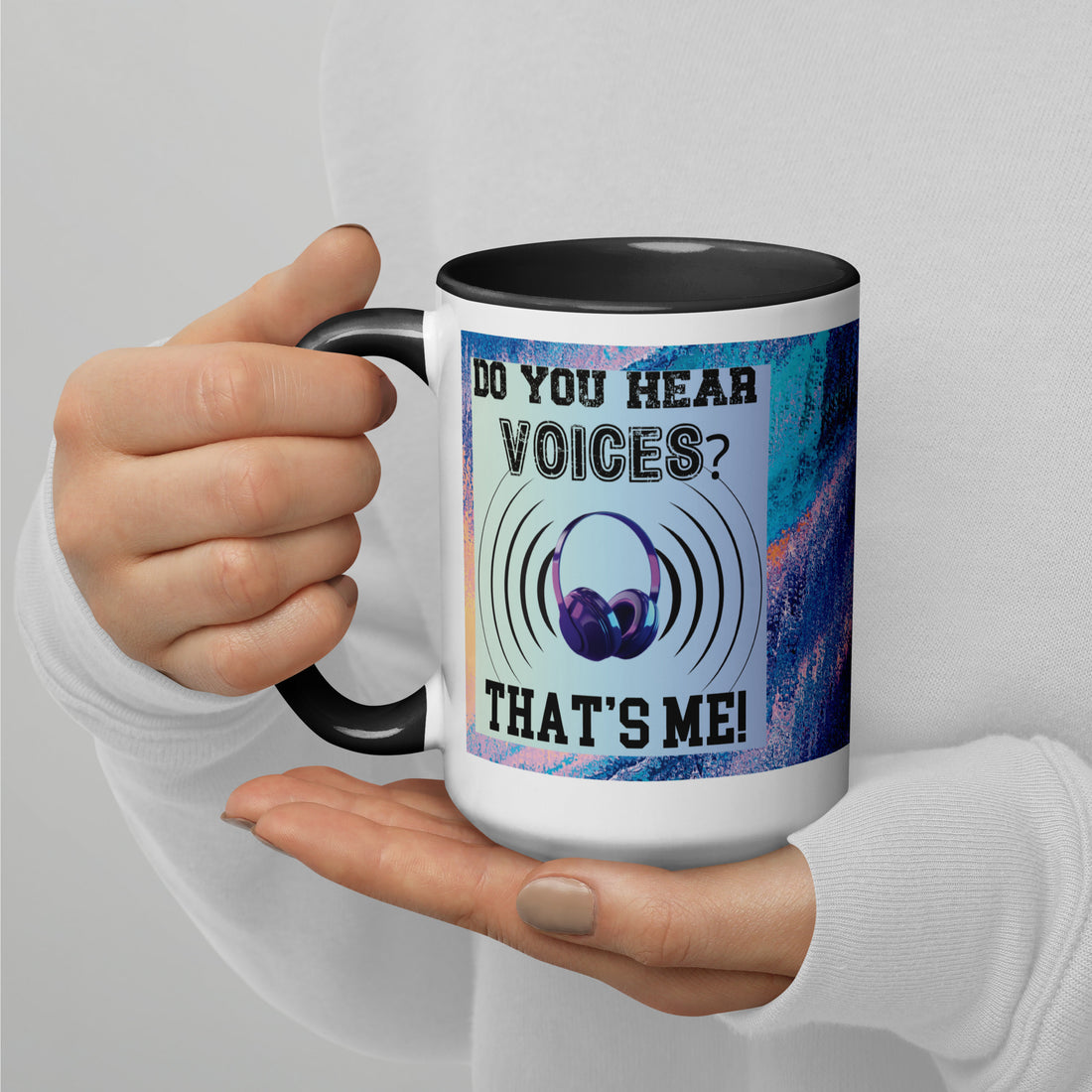 Voice Over Classic Ceramic Mug with Color Inside