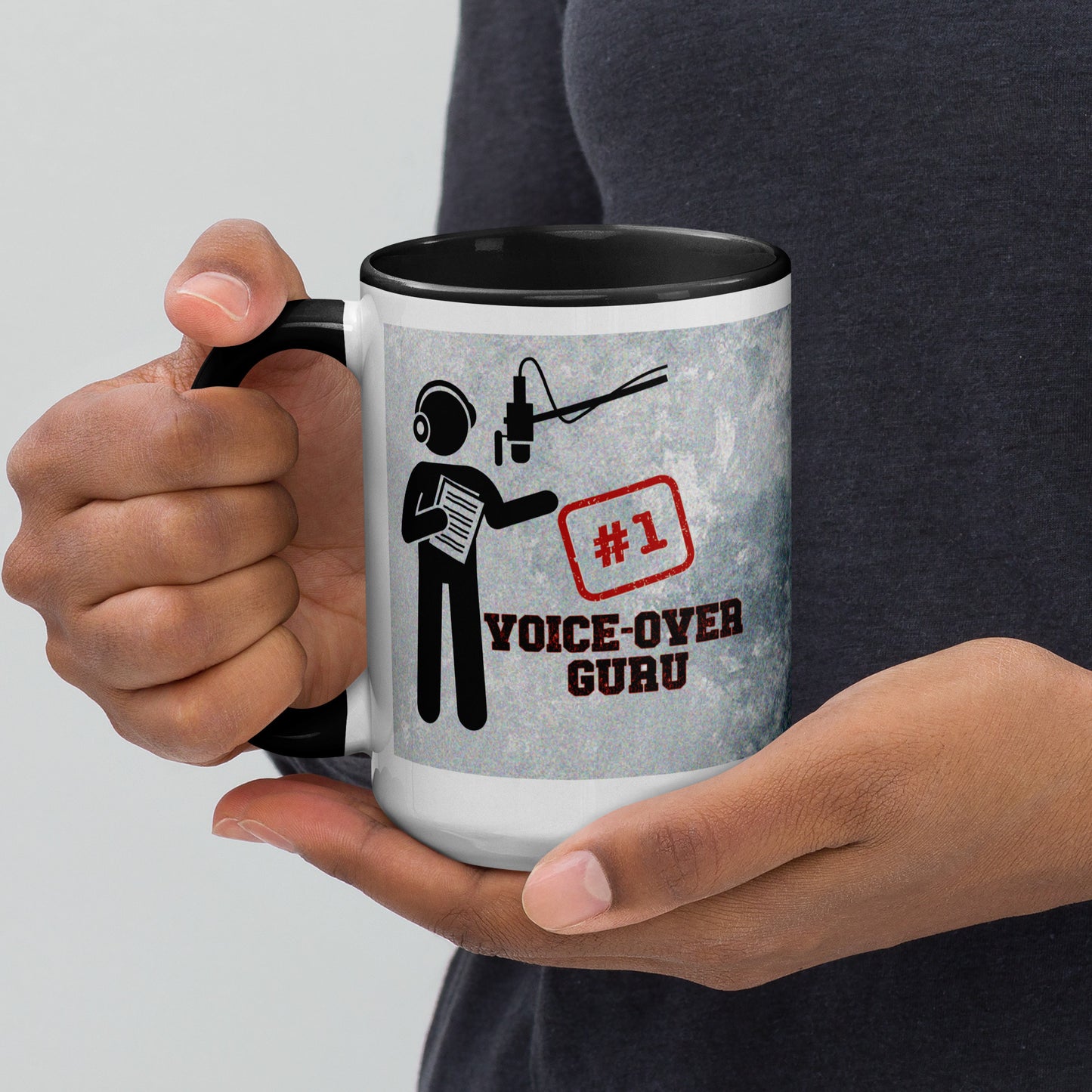 Voice Over #1 Classic Ceramic Mug with Color Inside
