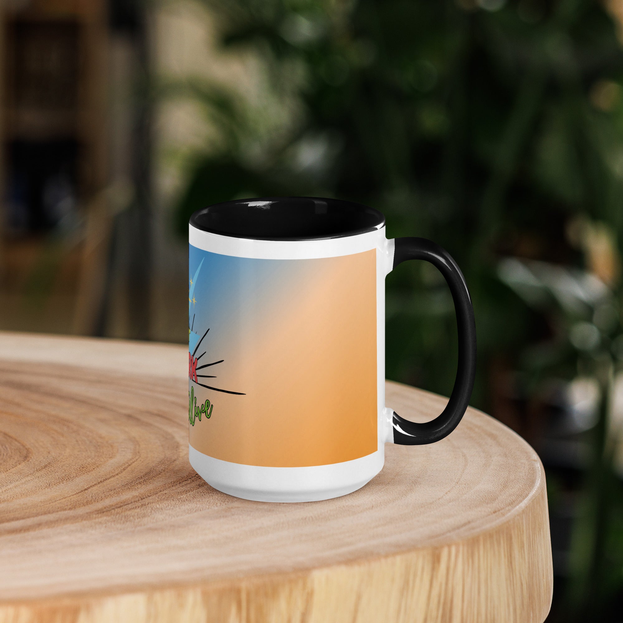 Keep Your Spark Alive Motivational Mug with Color Inside