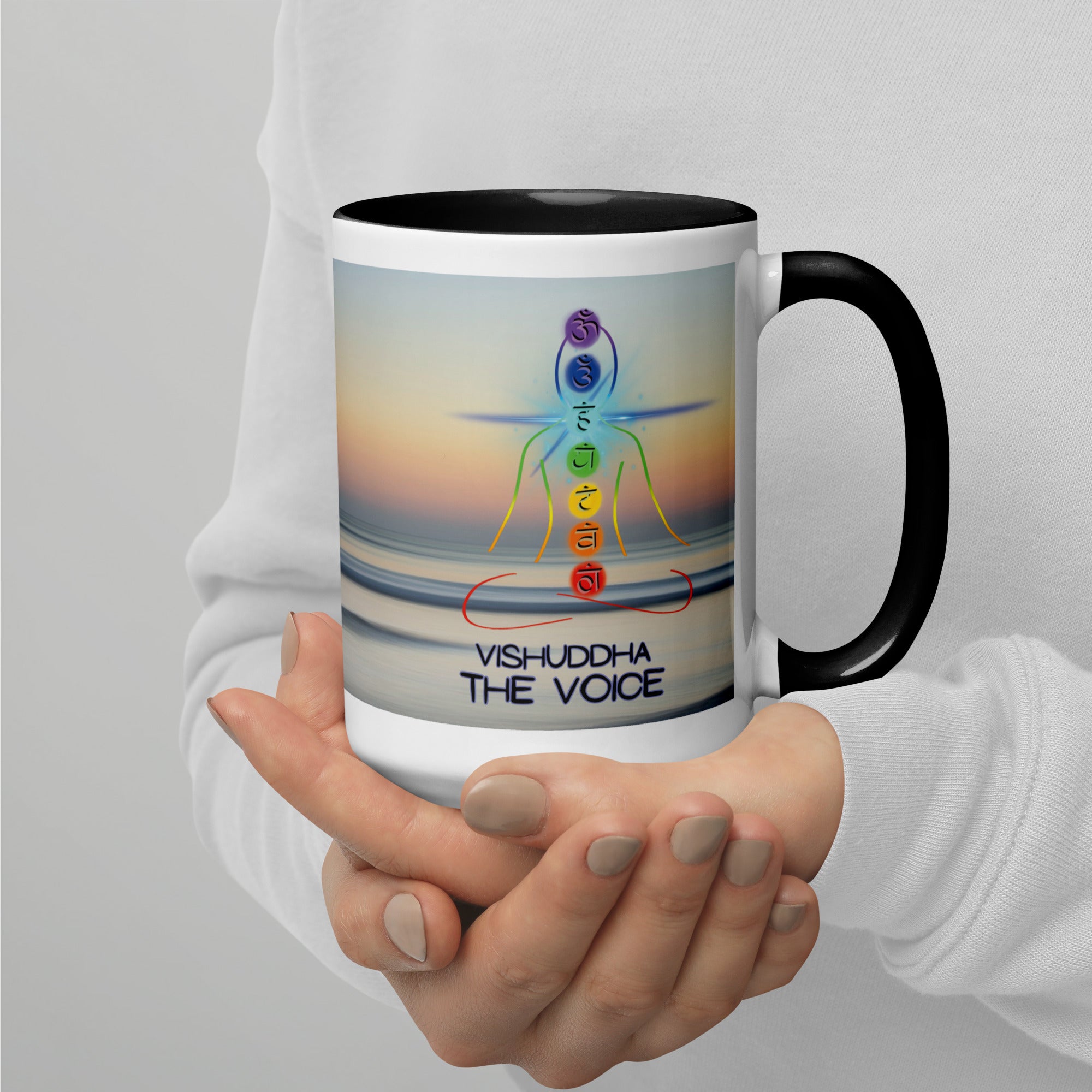 Chakra Classic Ceramic Mug with Color Inside