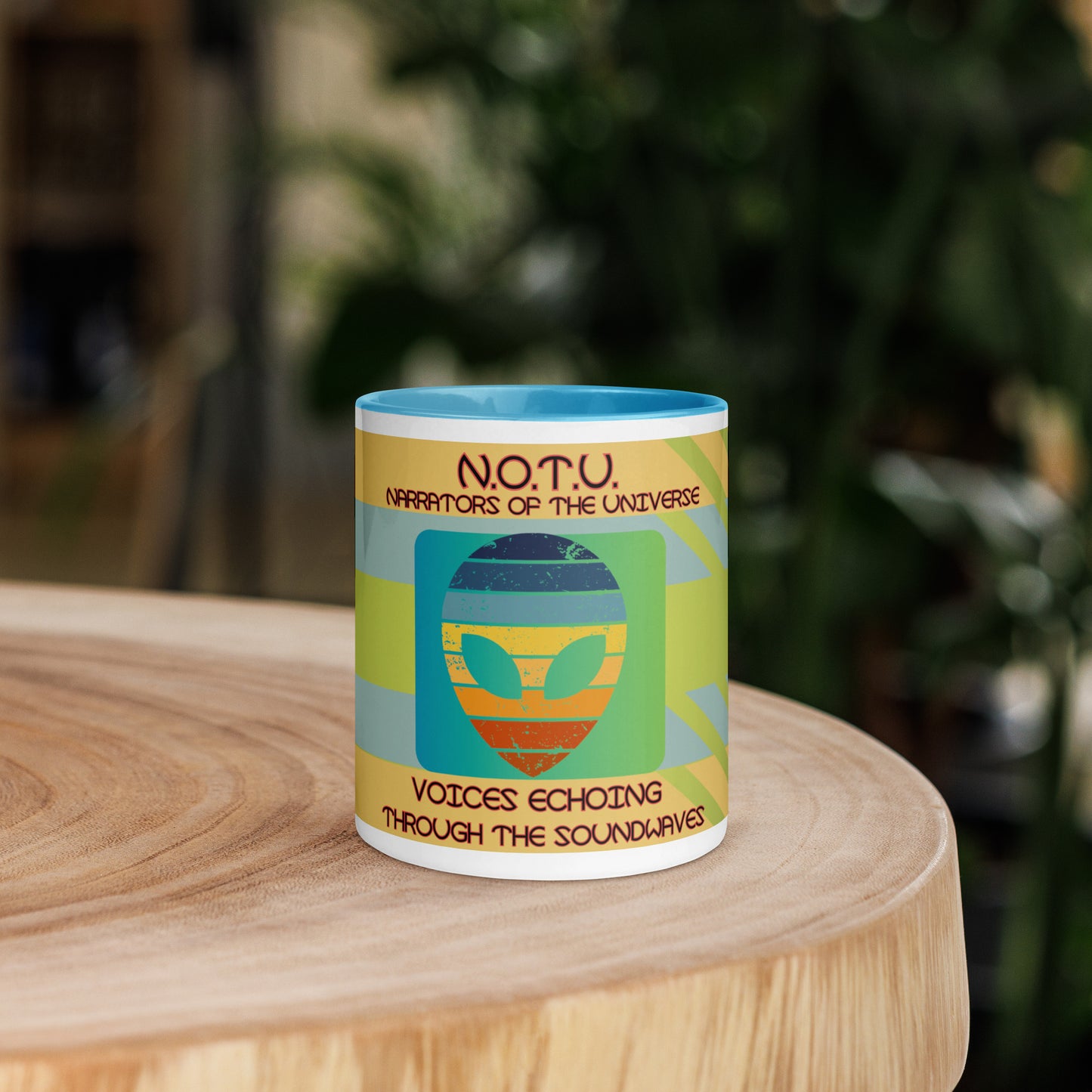 N.O.T.U. Narrators of the Universe Mug with Color Inside