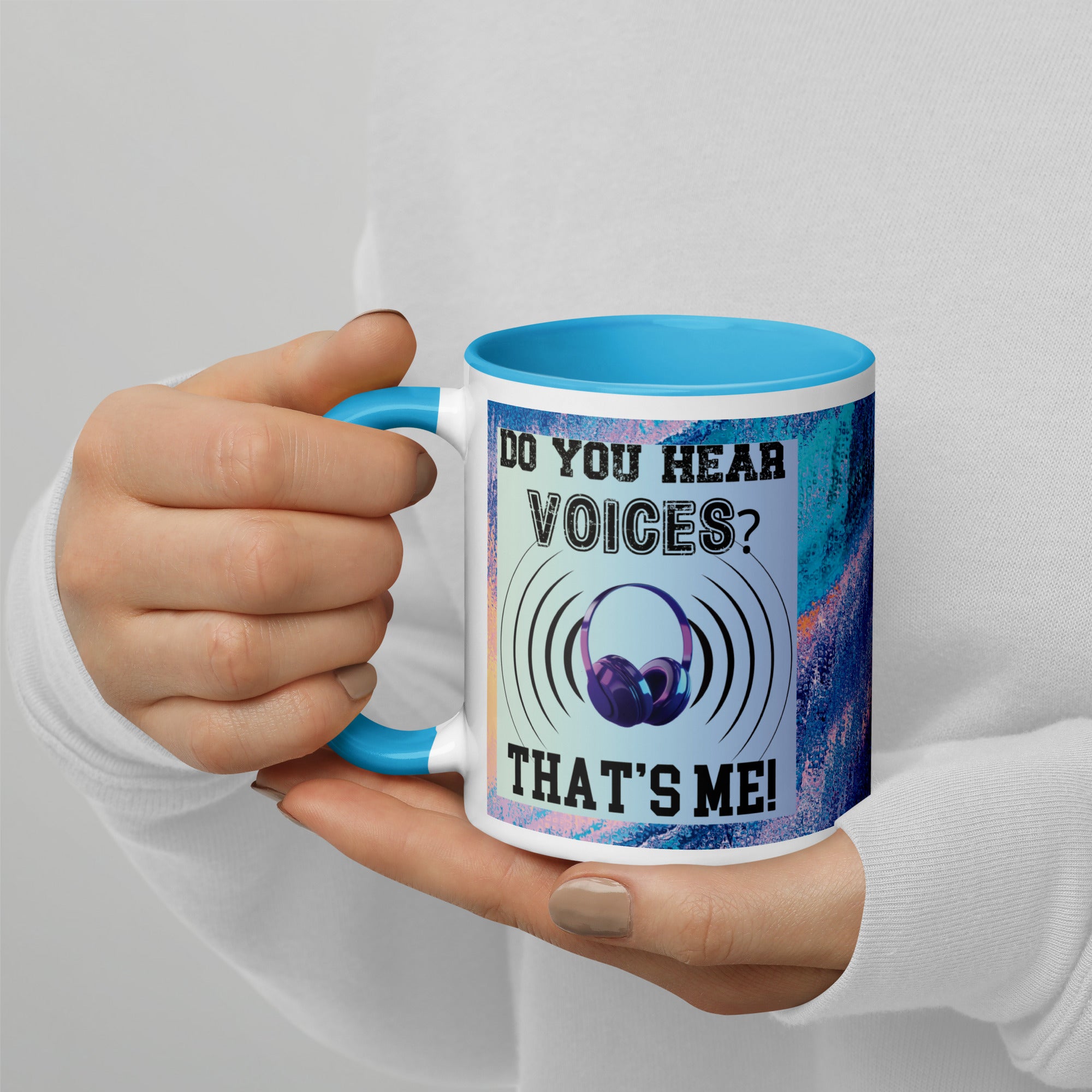 Voice Over Classic Ceramic Mug with Color Inside