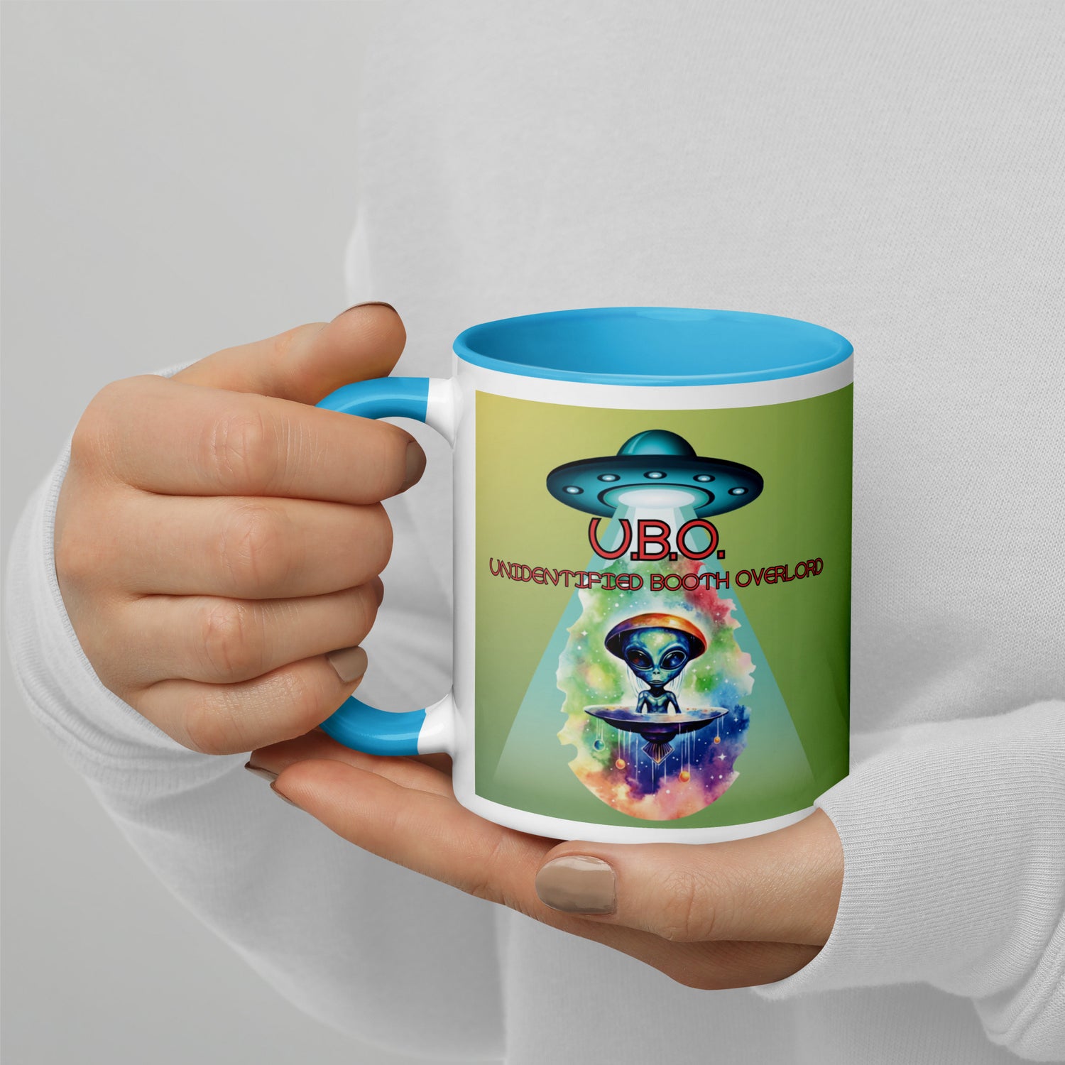 U.B.O. Unidentified Booth Overlord Mug with Color Inside