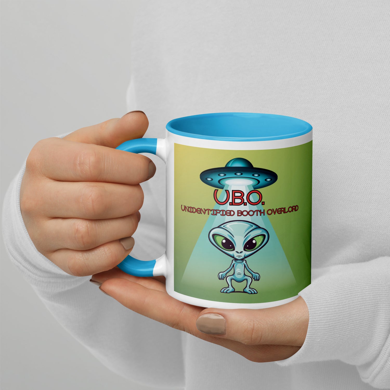 U.B.O. Unidentified Booth Overlord Mug with Color Inside