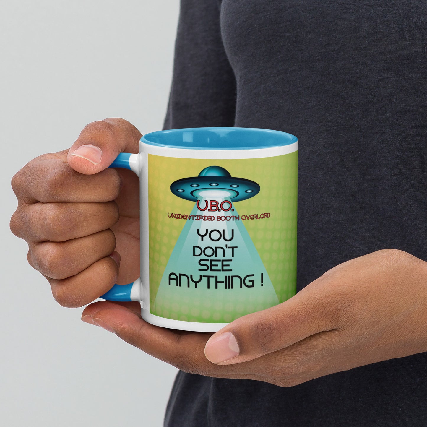 U.B.O. Unidentified Booth Overlord Classic Ceramic Mug with Color Inside