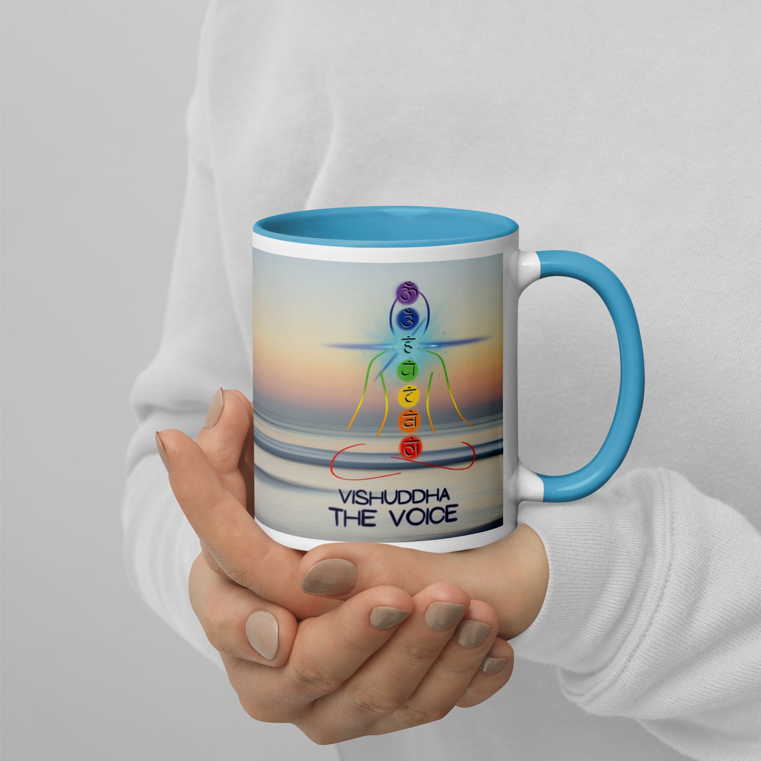 Chakra Classic Ceramic Mug with Color Inside