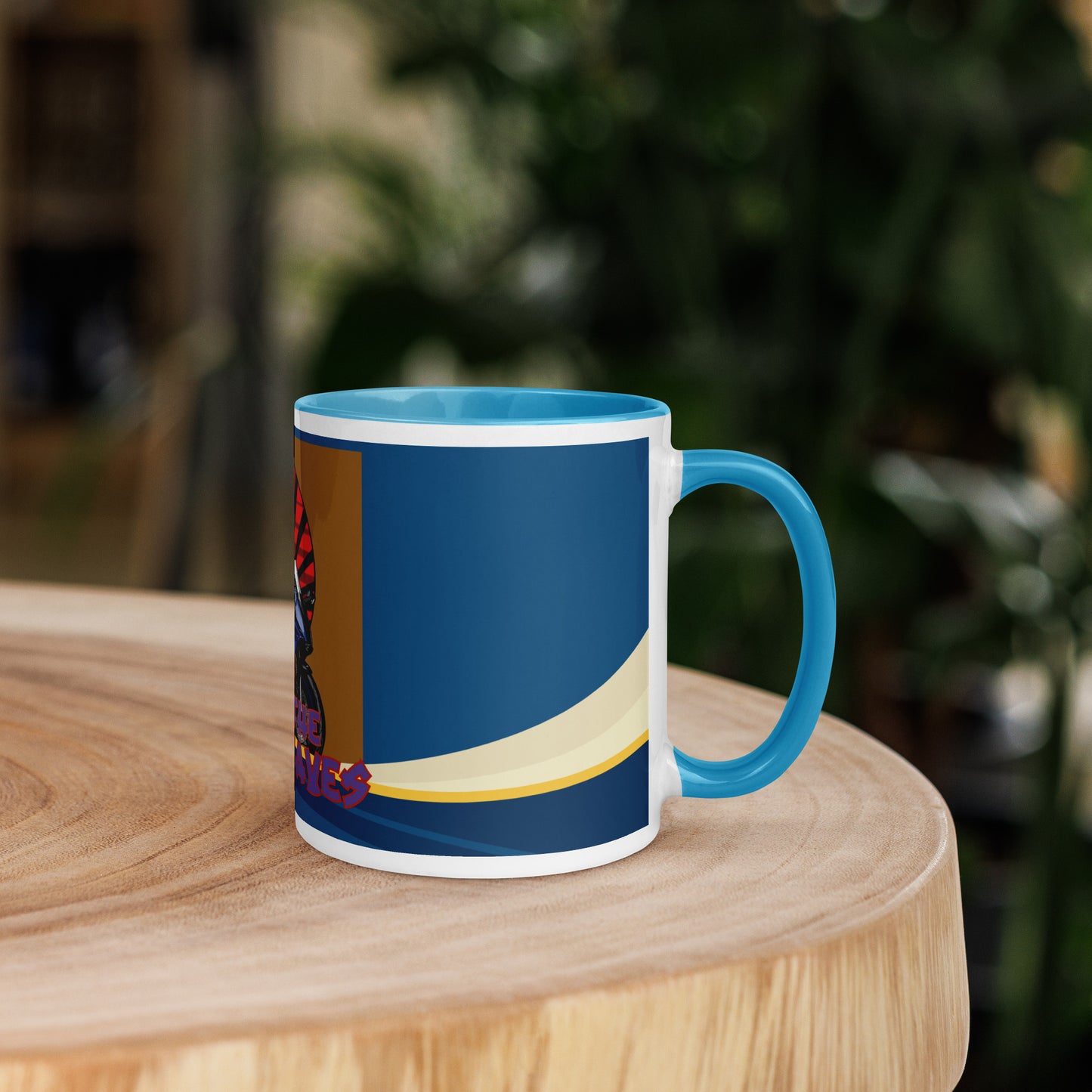 Ridin' The Soundwaves Classic Ceramic Mug with Color Inside
