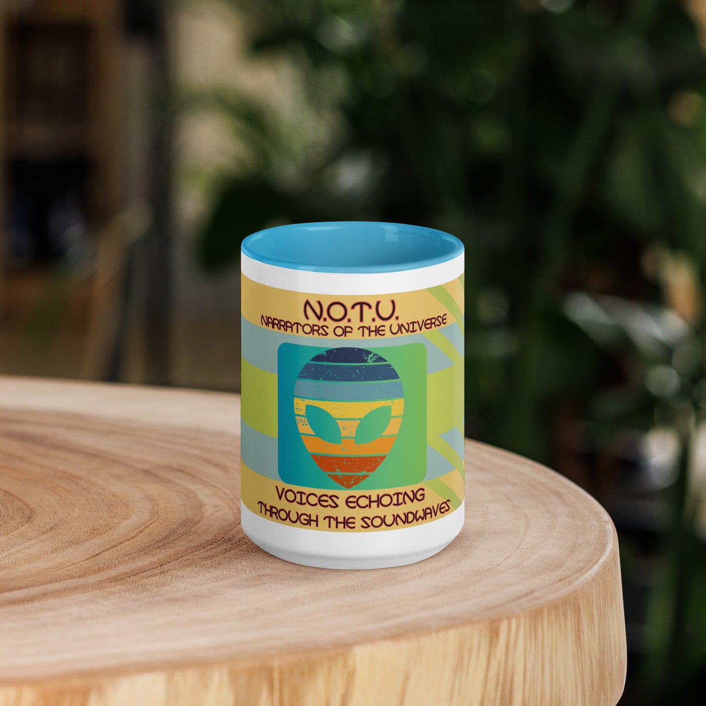 N.O.T.U. Narrators of the Universe Mug with Color Inside