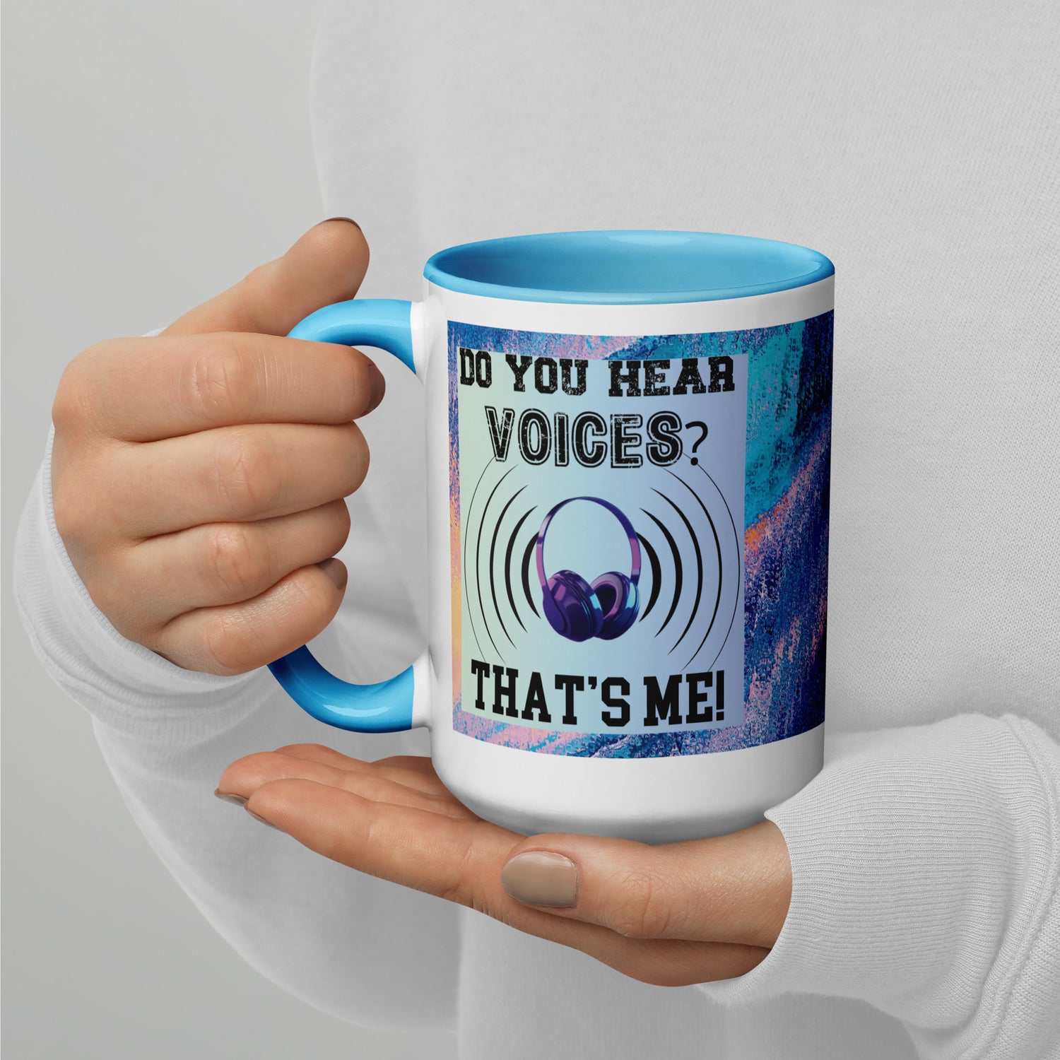 Voice Over Classic Ceramic Mug with Color Inside