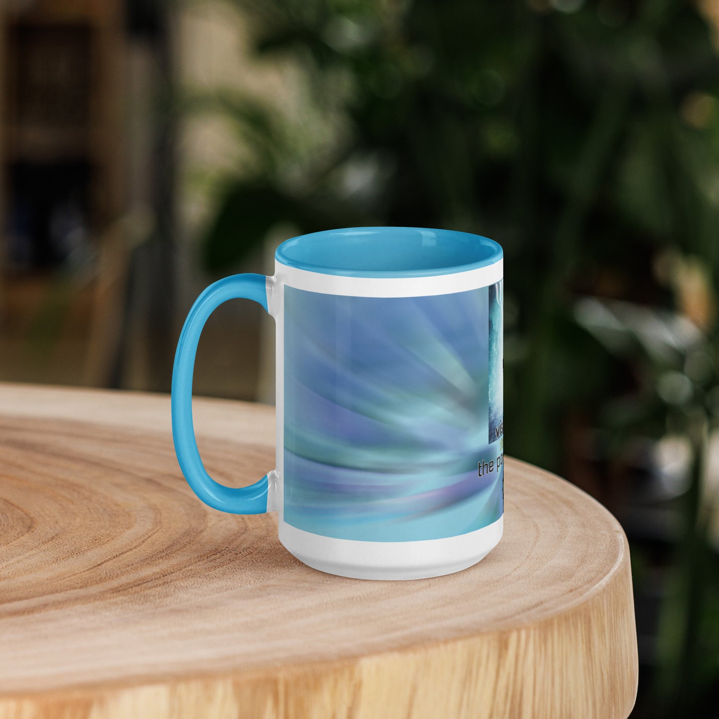 5th Throat "Voice" Chakra Classic Ceramic Mug with Color Inside