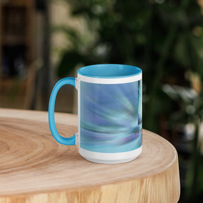 5th Throat &quot;Voice&quot; Chakra Classic Ceramic Mug with Color Inside