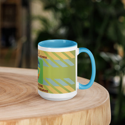 N.O.T.U. Narrators of the Universe Mug with Color Inside