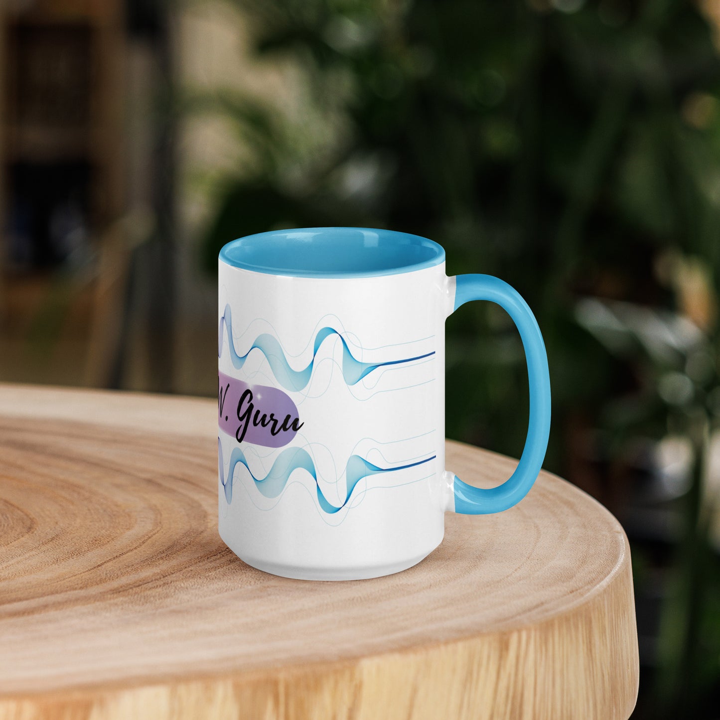 D.A.W. Guru Classic Ceramic Mug with Color Inside