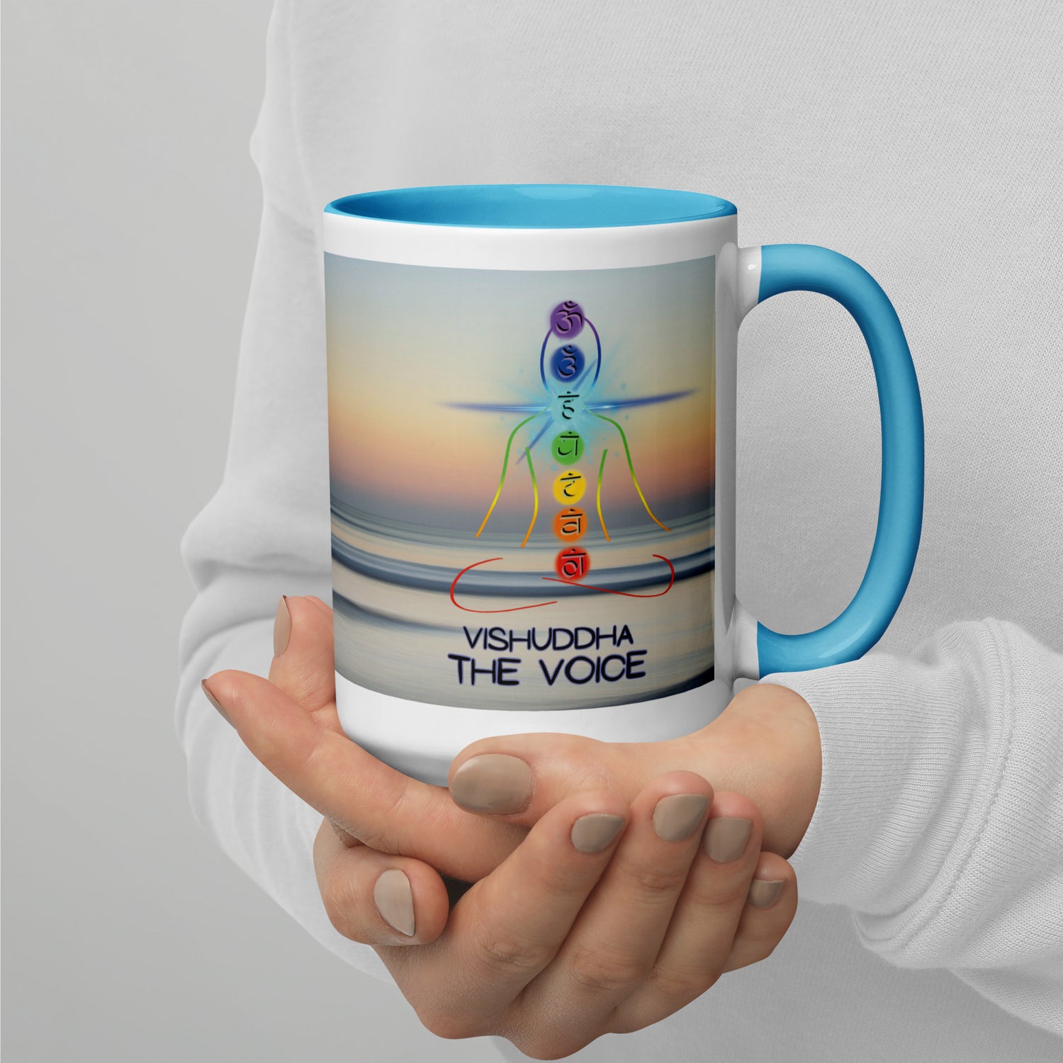 Chakra Classic Ceramic Mug with Color Inside