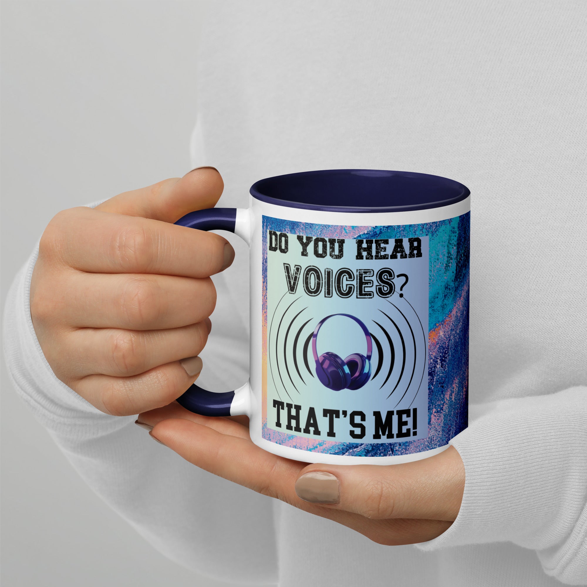 Voice Over Classic Ceramic Mug with Color Inside