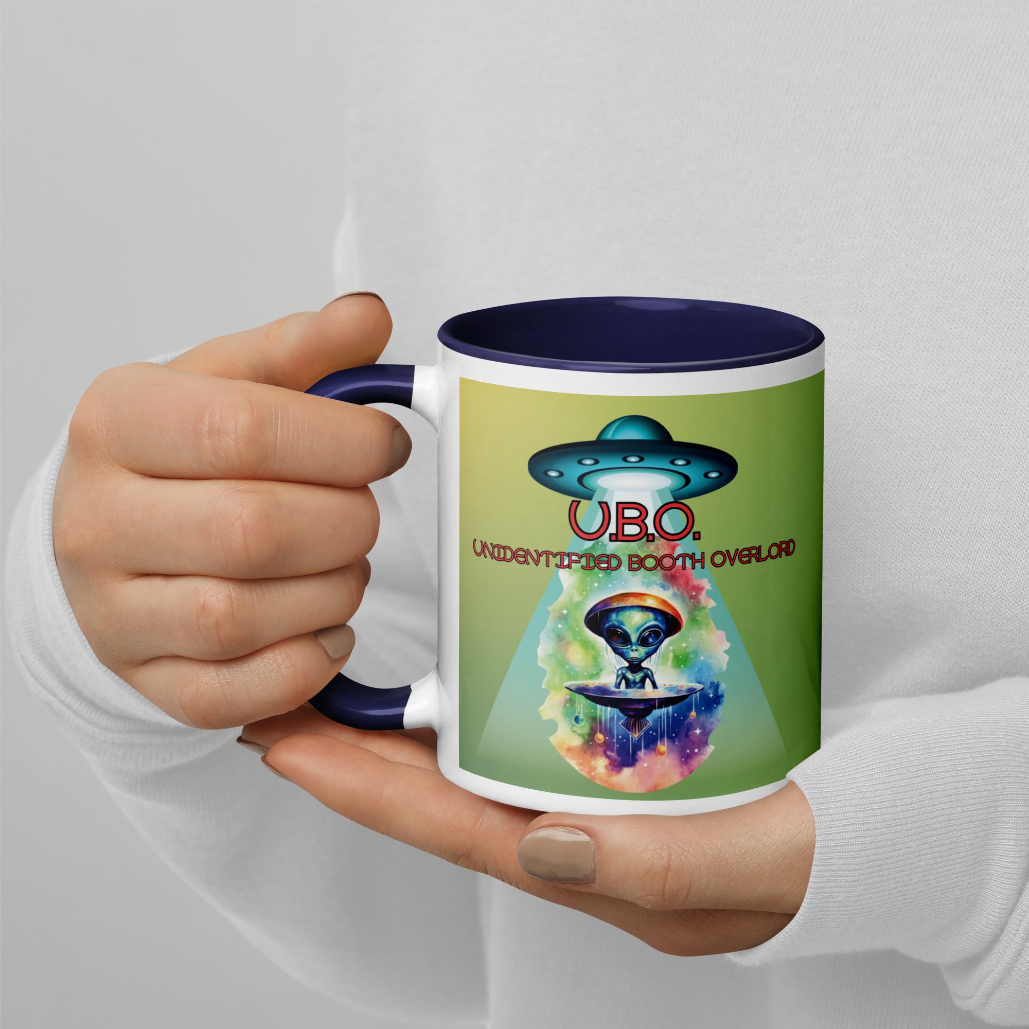 U.B.O. Unidentified Booth Overlord Mug with Color Inside