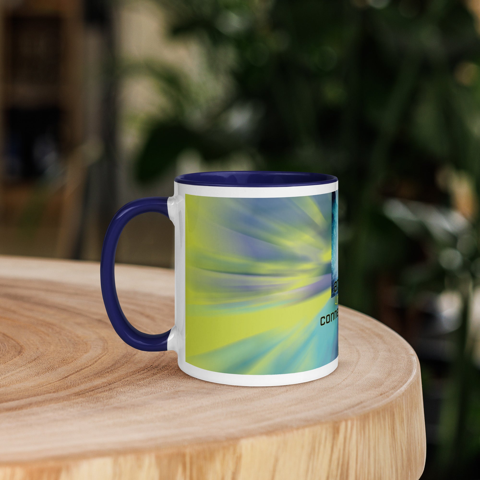 4th Heart Chakra Classic Ceramic Mug with Color Inside