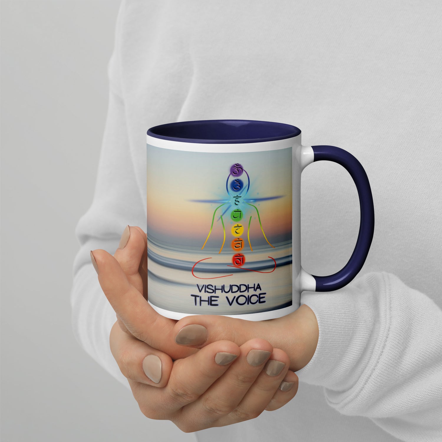 Chakra Classic Ceramic Mug with Color Inside