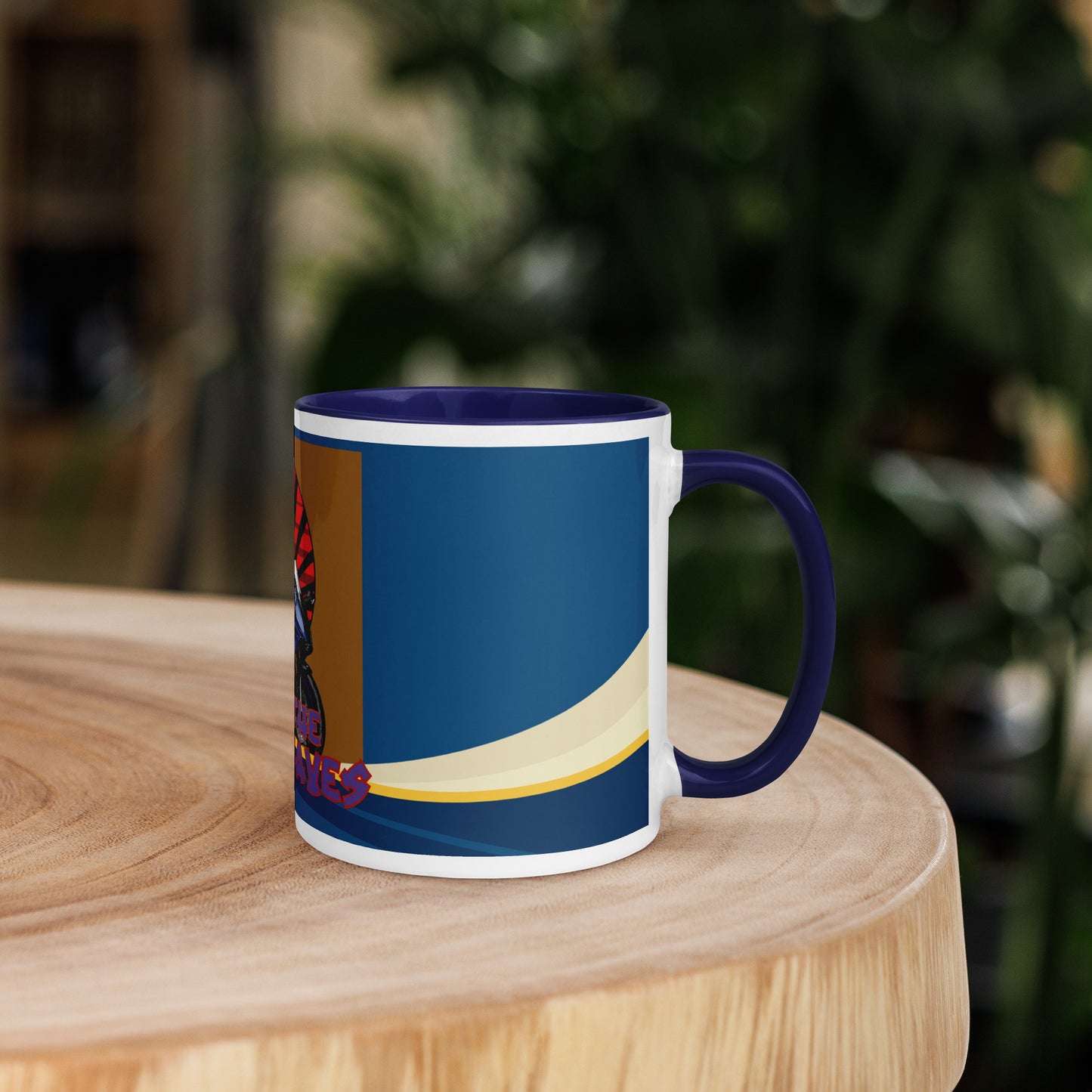 Ridin' The Soundwaves Classic Ceramic Mug with Color Inside