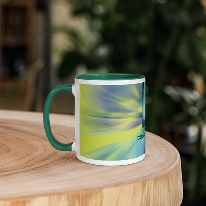 4th Heart Chakra Classic Ceramic Mug with Color Inside