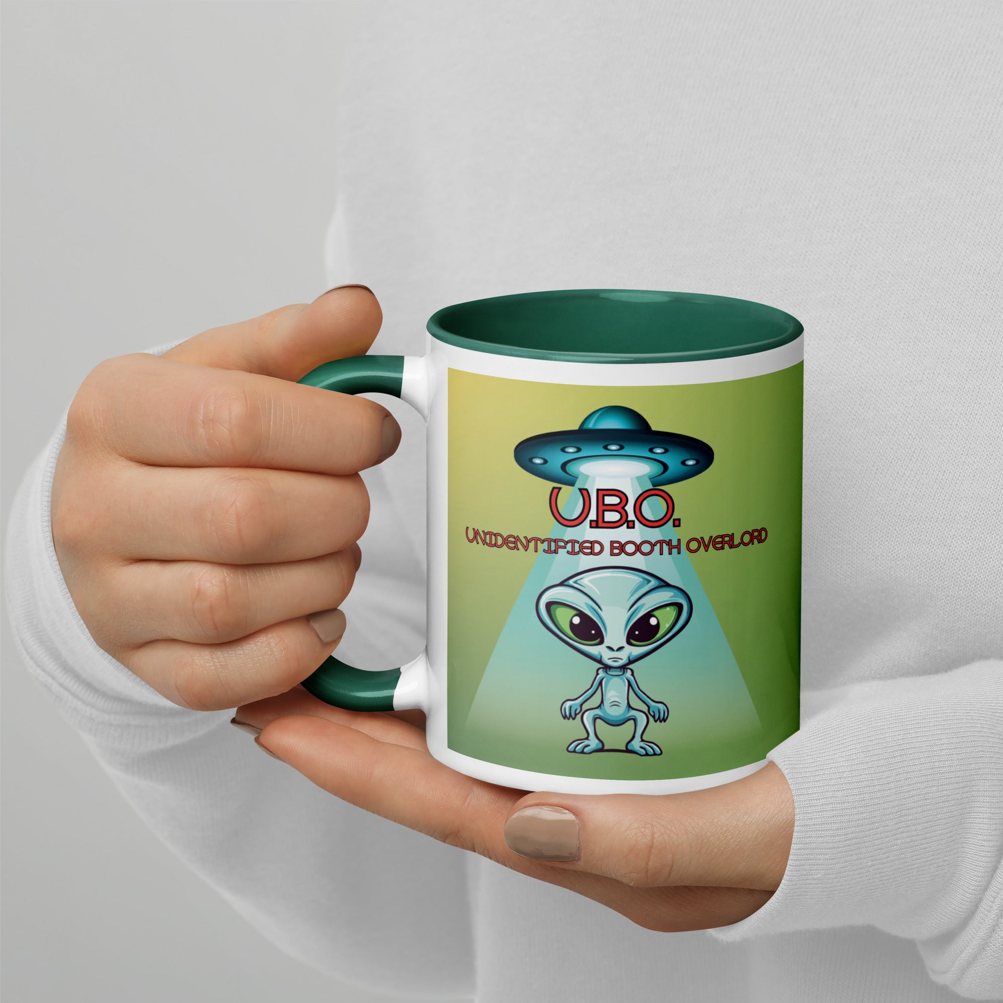 U.B.O. Unidentified Booth Overlord Mug with Color Inside