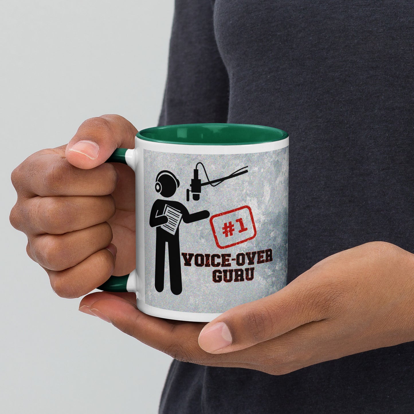 Voice Over #1 Classic Ceramic Mug with Color Inside