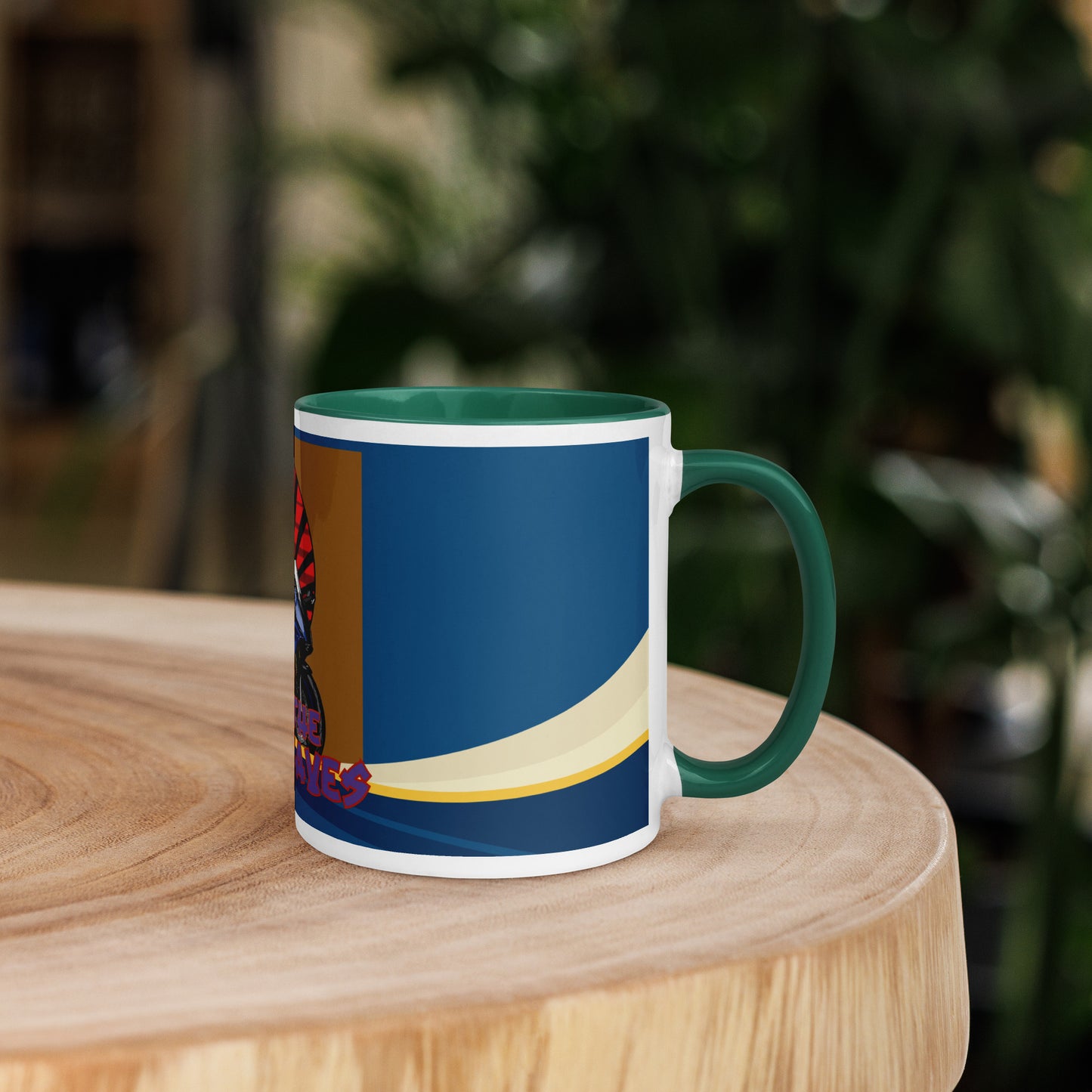 Ridin' The Soundwaves Classic Ceramic Mug with Color Inside
