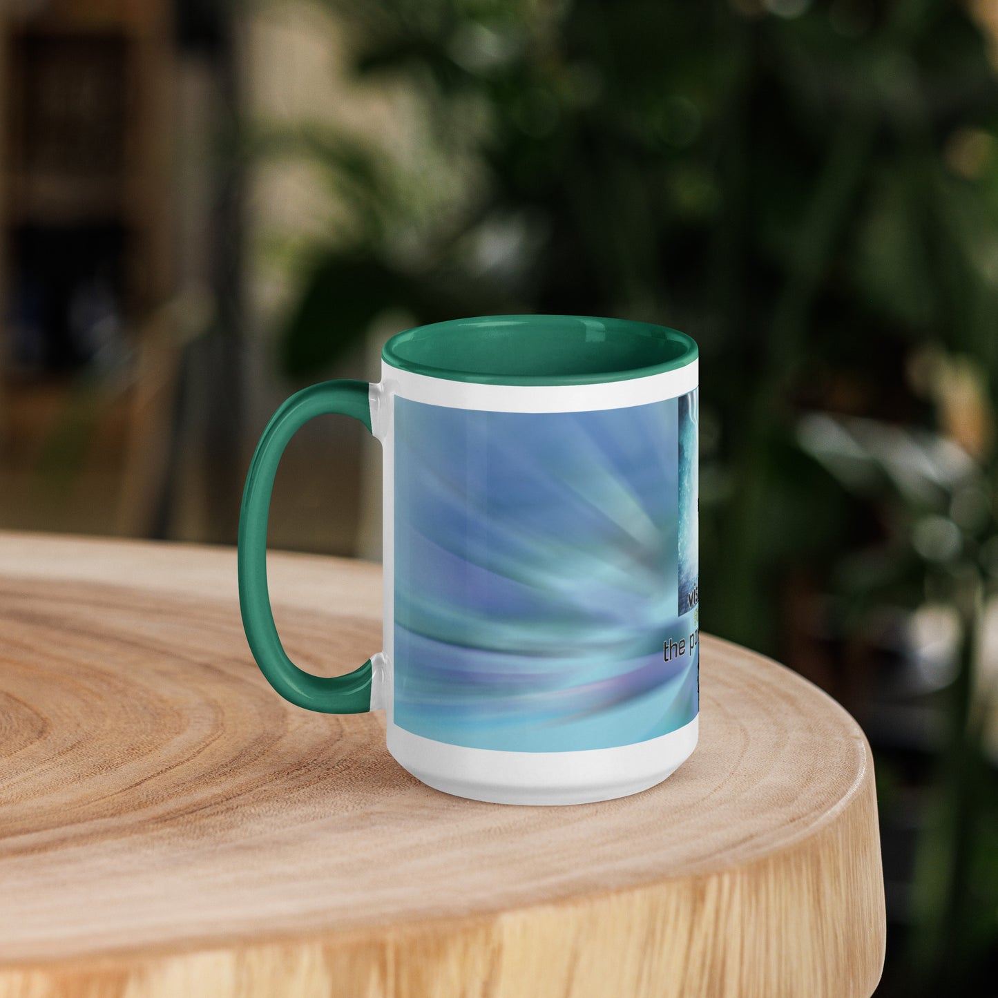 5th Throat "Voice" Chakra Classic Ceramic Mug with Color Inside