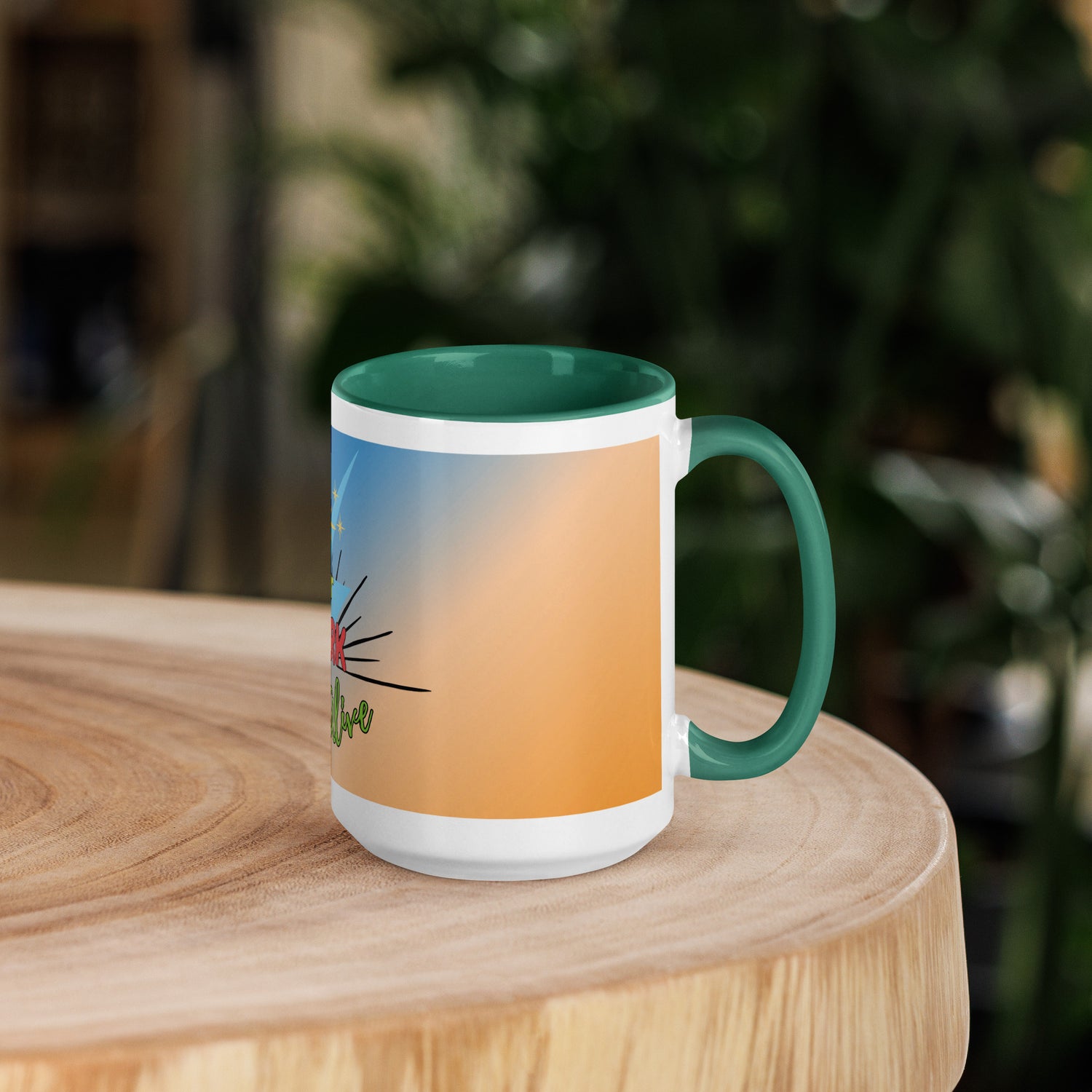 Keep Your Spark Alive Motivational Mug with Color Inside