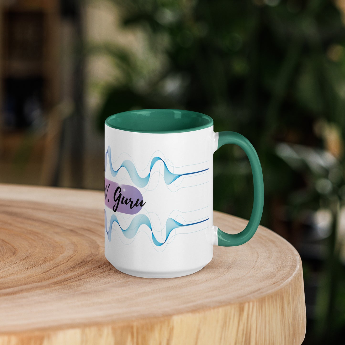 D.A.W. Guru Classic Ceramic Mug with Color Inside
