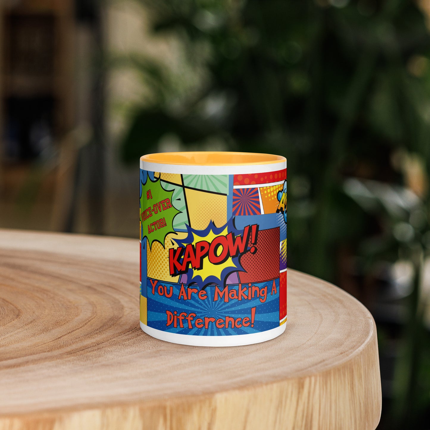 KAPOW You're Making A Difference Mug with Color Inside