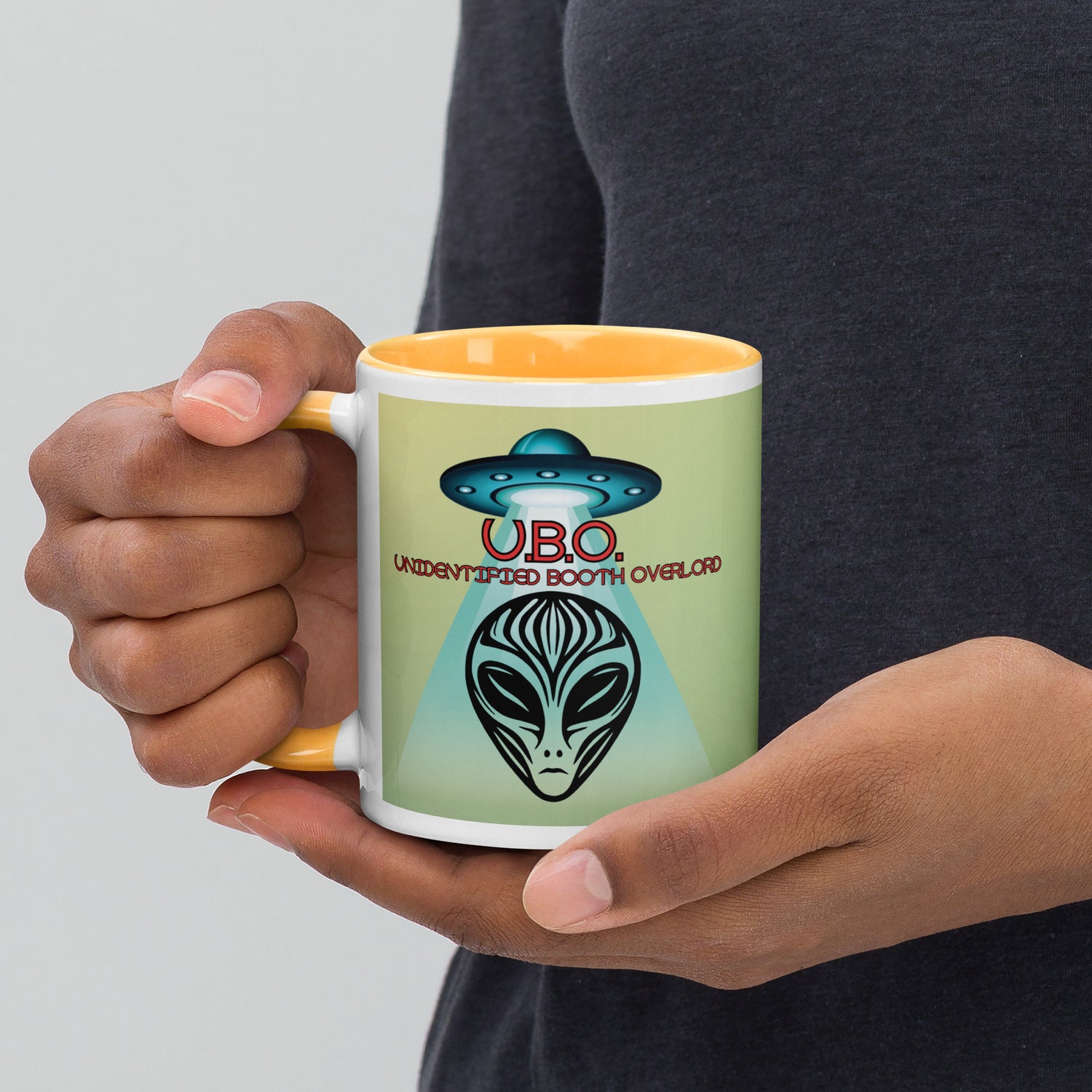 U.B.O. Unidentified Booth Overlord Mug with Color Inside