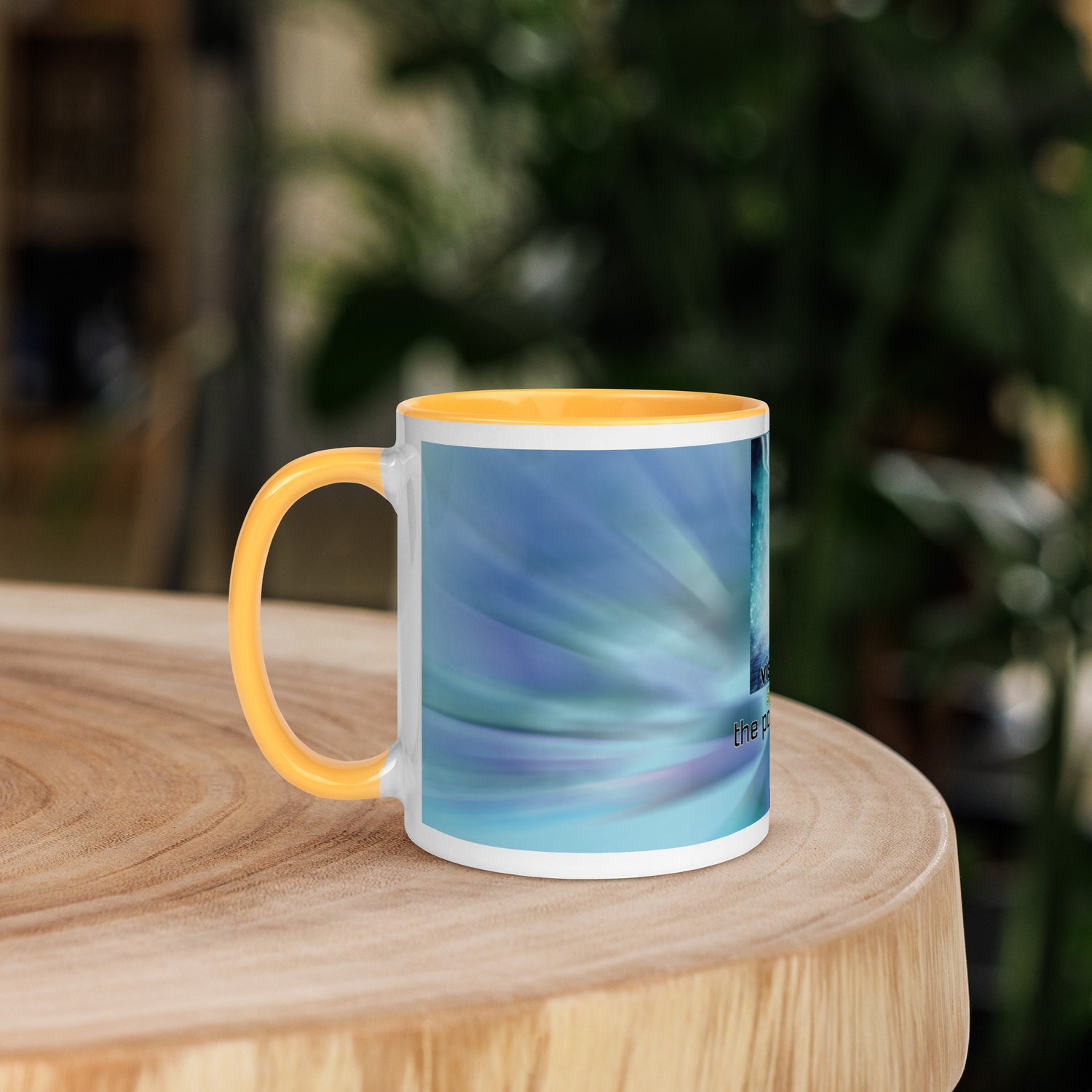 5th Throat &quot;Voice&quot; Chakra Classic Ceramic Mug with Color Inside