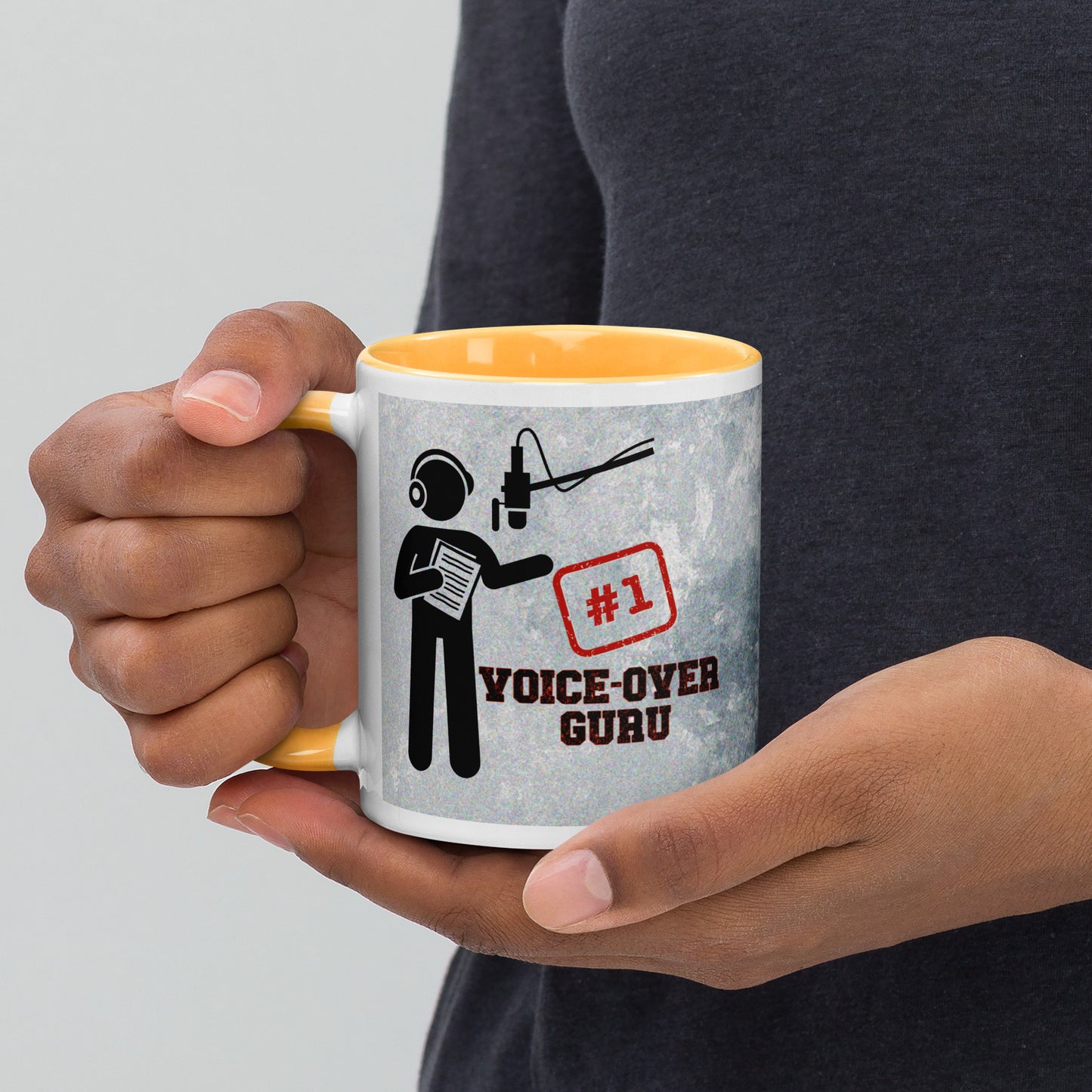 Voice Over #1 Classic Ceramic Mug with Color Inside