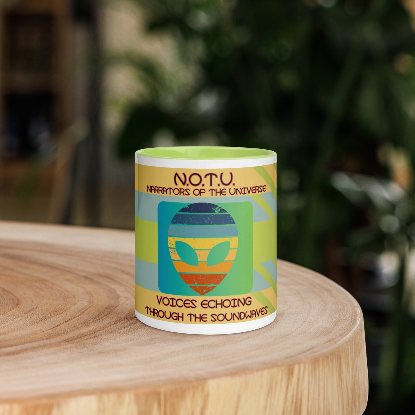 N.O.T.U. Narrators of the Universe Mug with Color Inside