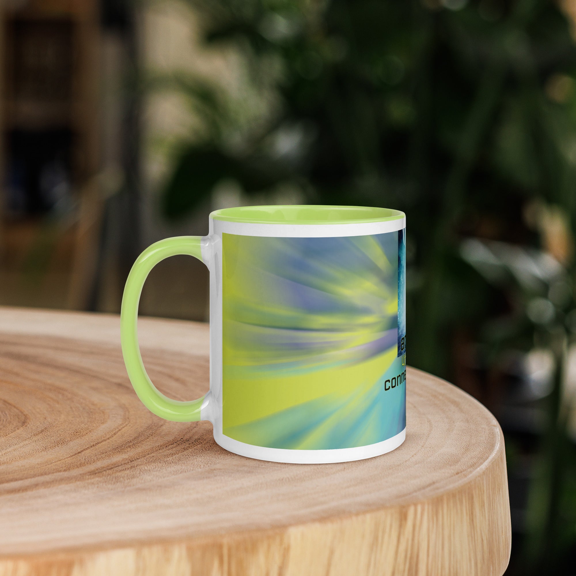 4th Heart Chakra Classic Ceramic Mug with Color Inside