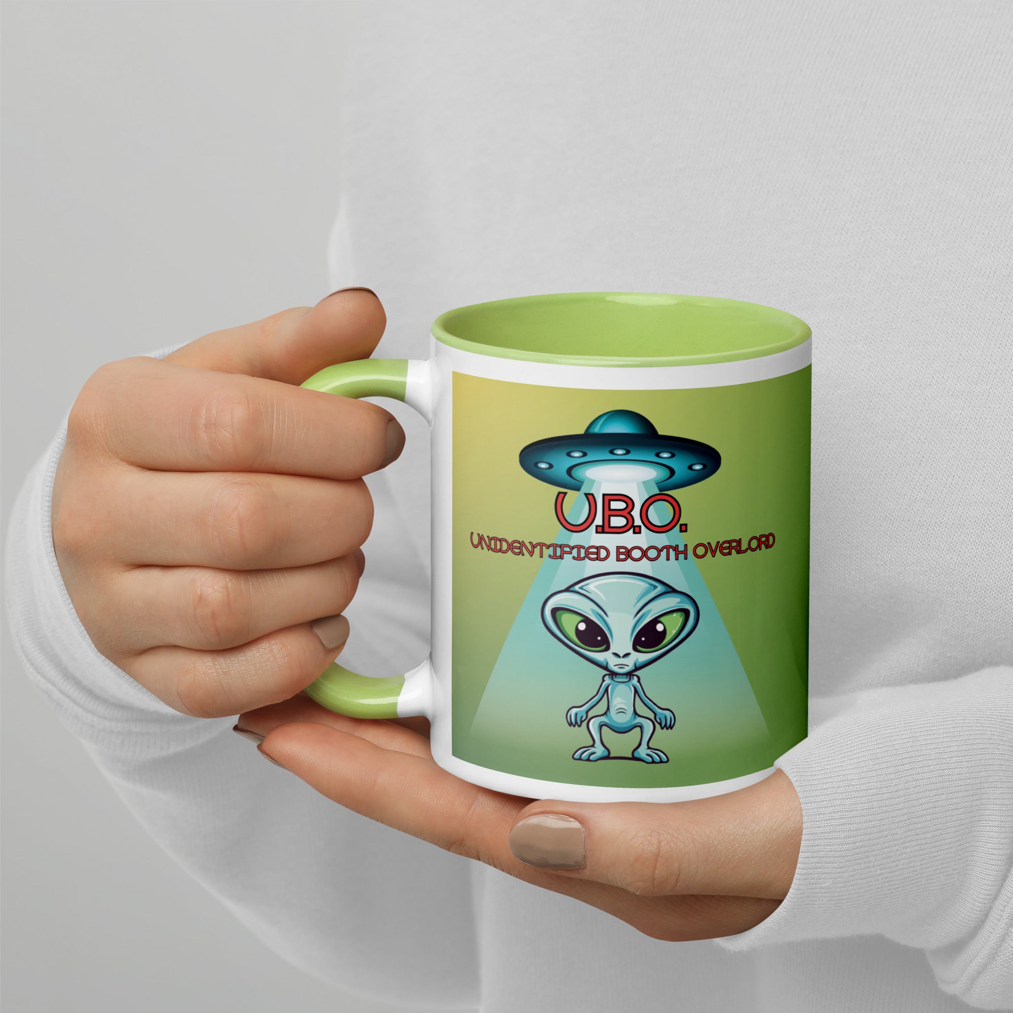 U.B.O. Unidentified Booth Overlord Mug with Color Inside