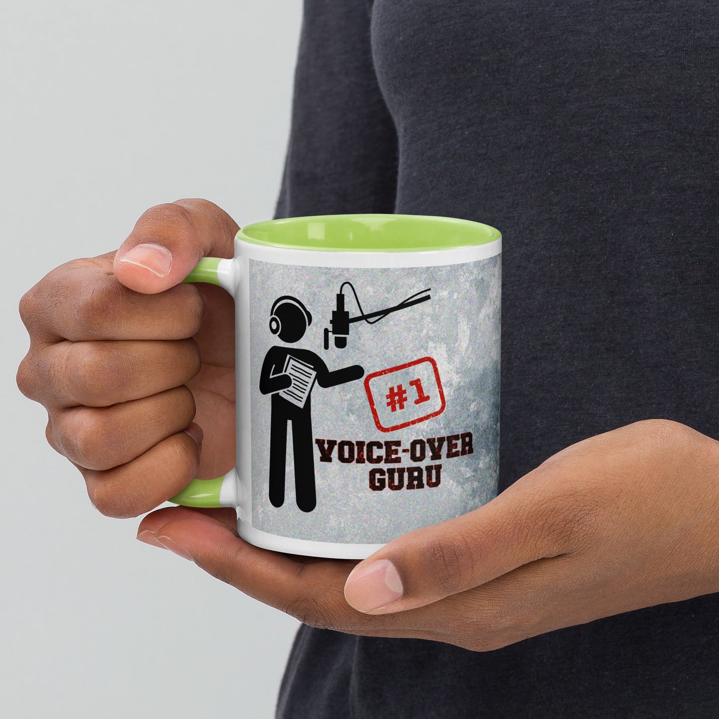 Voice Over #1 Classic Ceramic Mug with Color Inside
