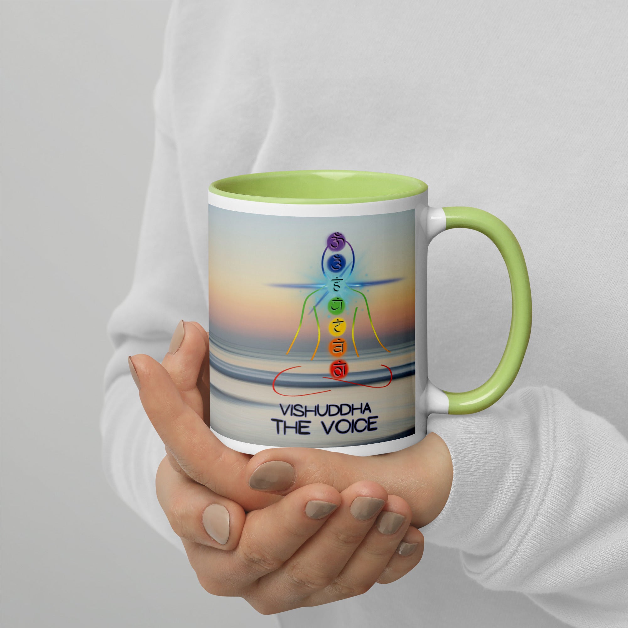 Chakra Classic Ceramic Mug with Color Inside