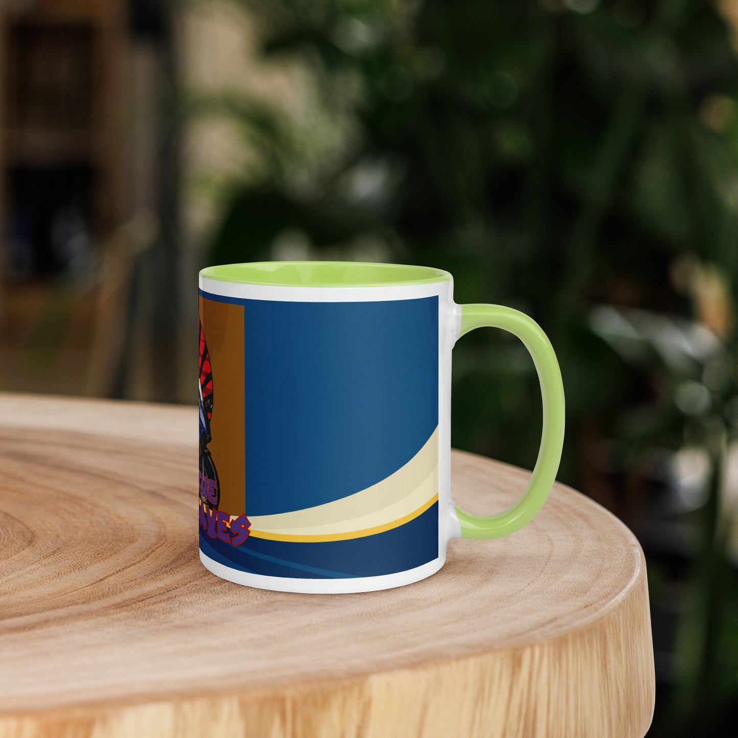 Ridin' The Soundwaves Classic Ceramic Mug with Color Inside