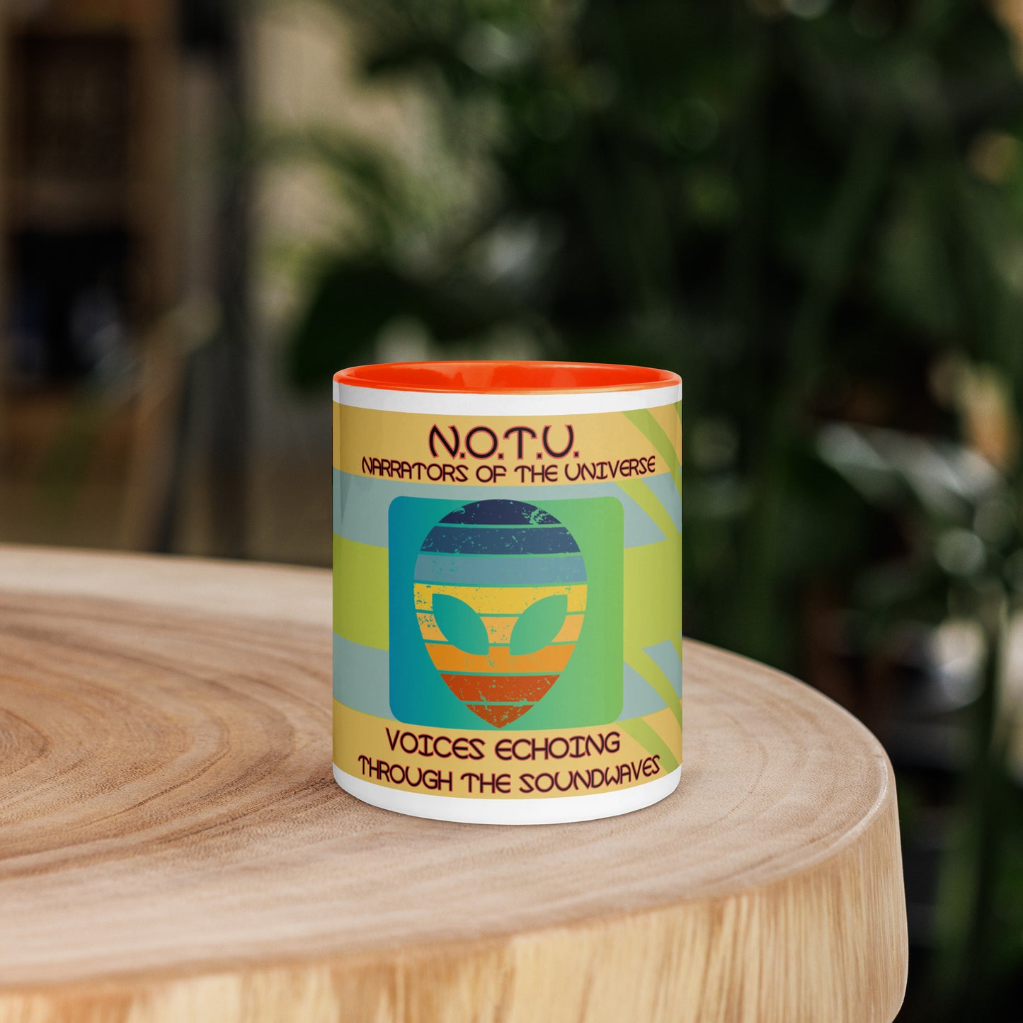 N.O.T.U. Narrators of the Universe Mug with Color Inside