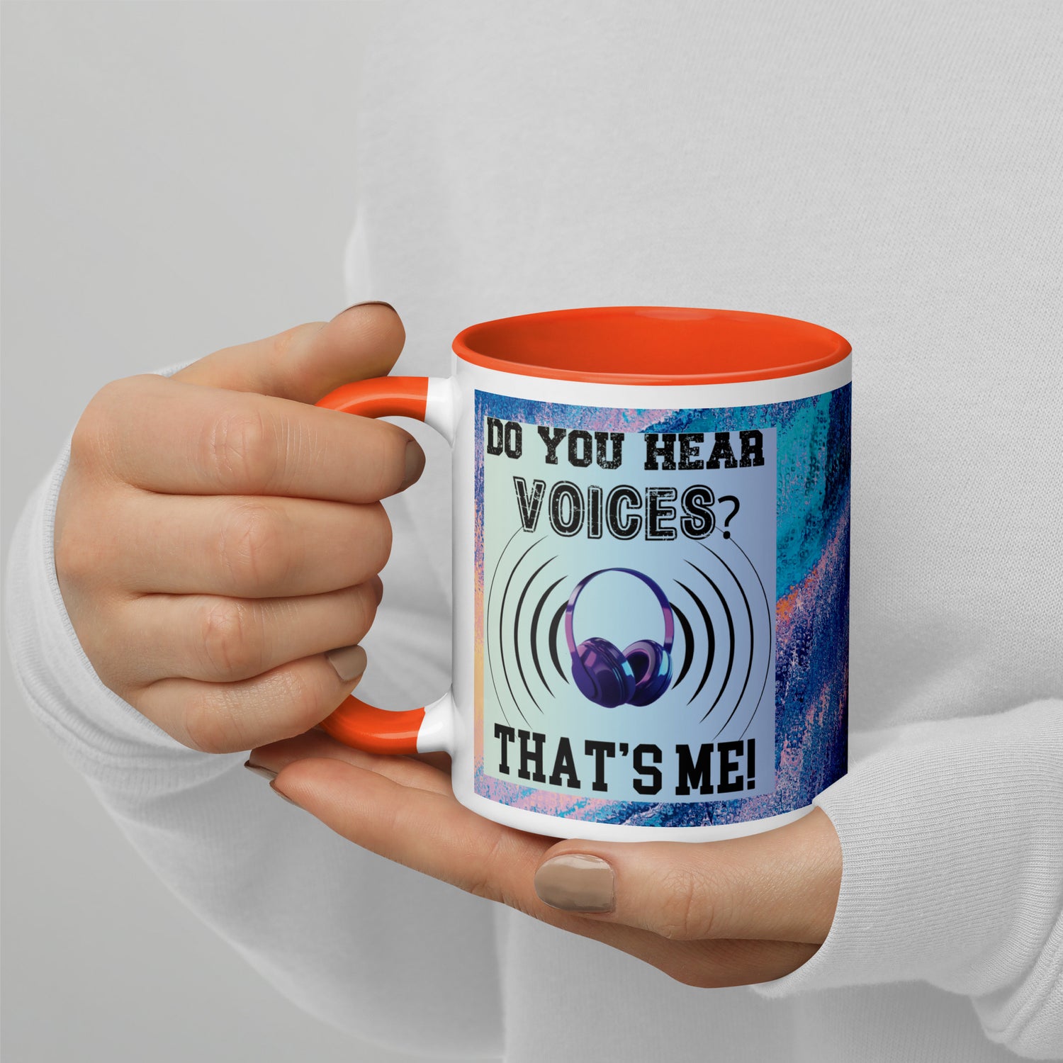 Voice Over Classic Ceramic Mug with Color Inside