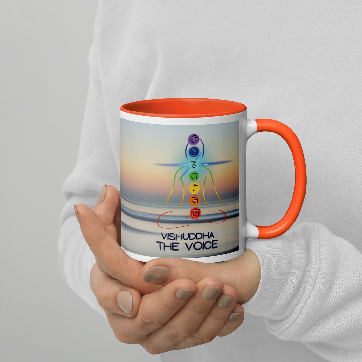 Chakra Classic Ceramic Mug with Color Inside